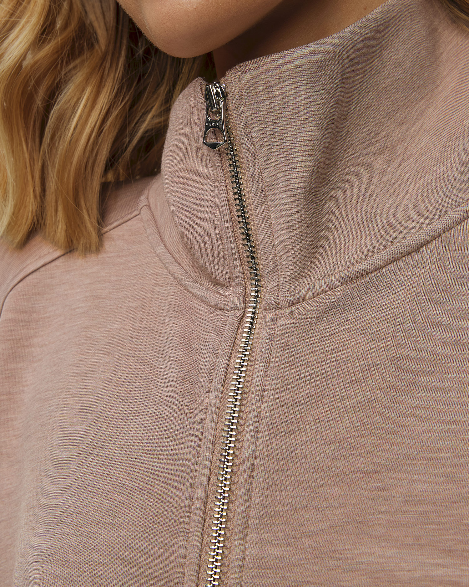 Brązowa bluza damska Varley Garcia Zip Through Sweat