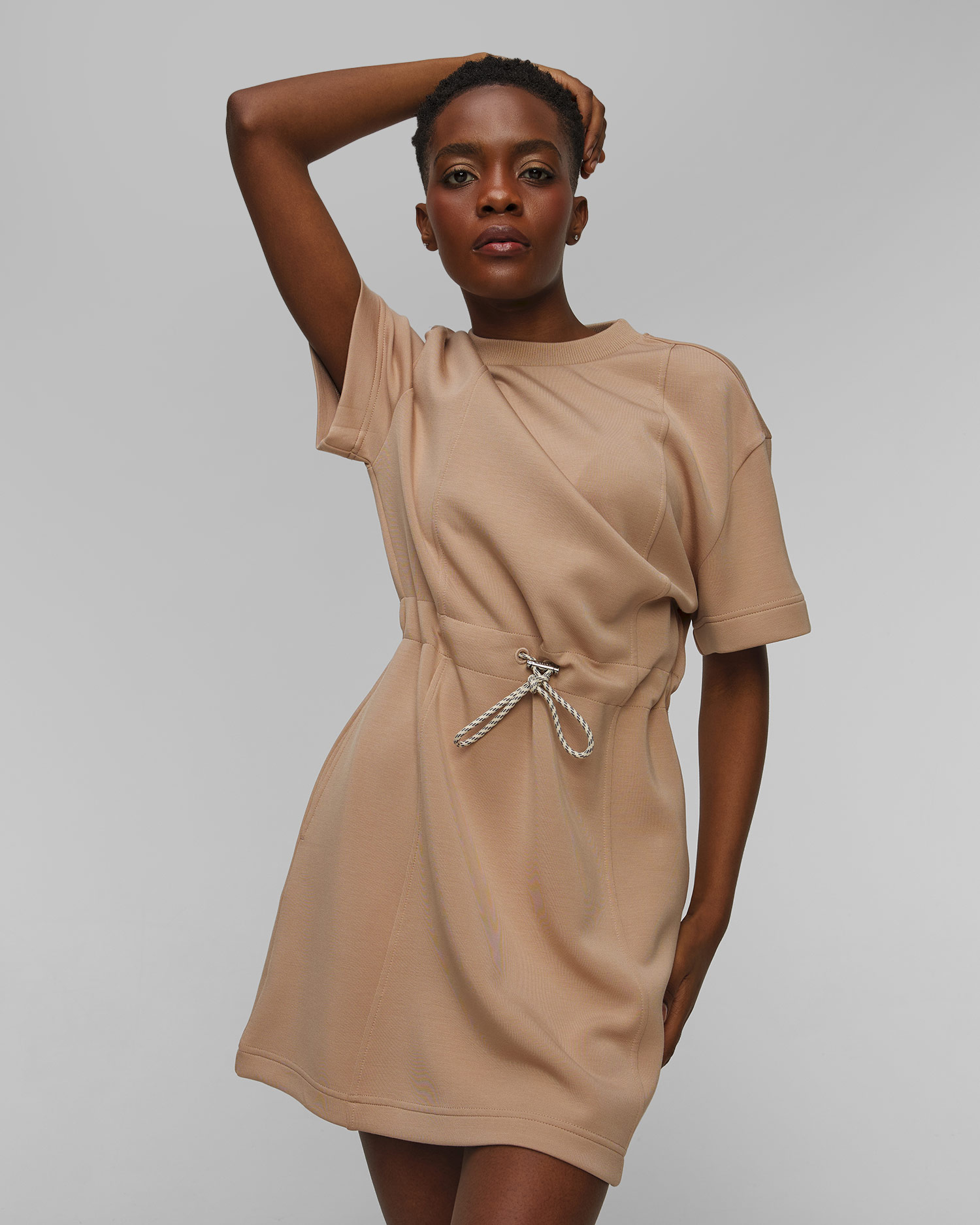 Robe marron pour femmes Varley Maple Dress 2.0