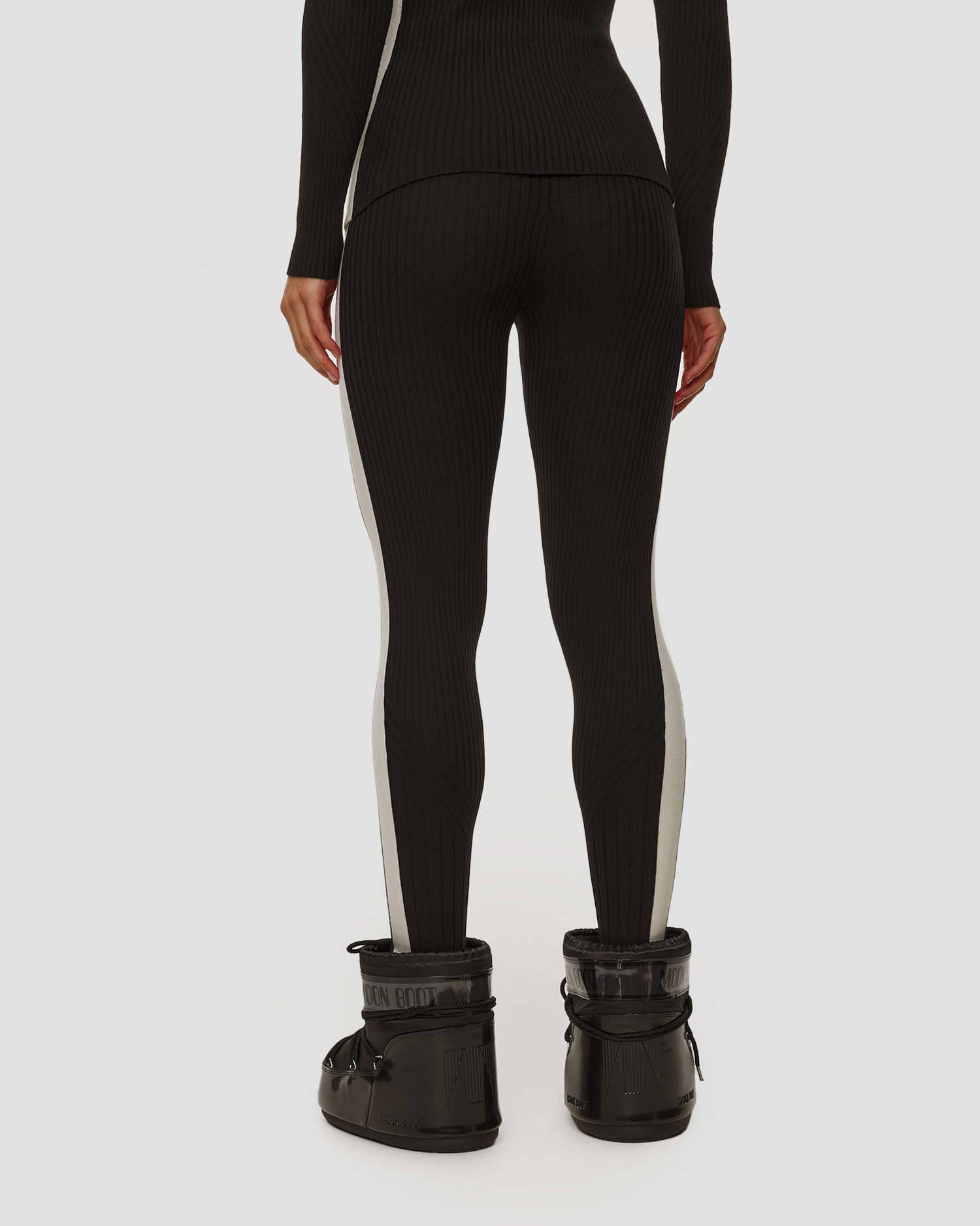 Colanți negri pentru femei Varley Aiden Knit Legging