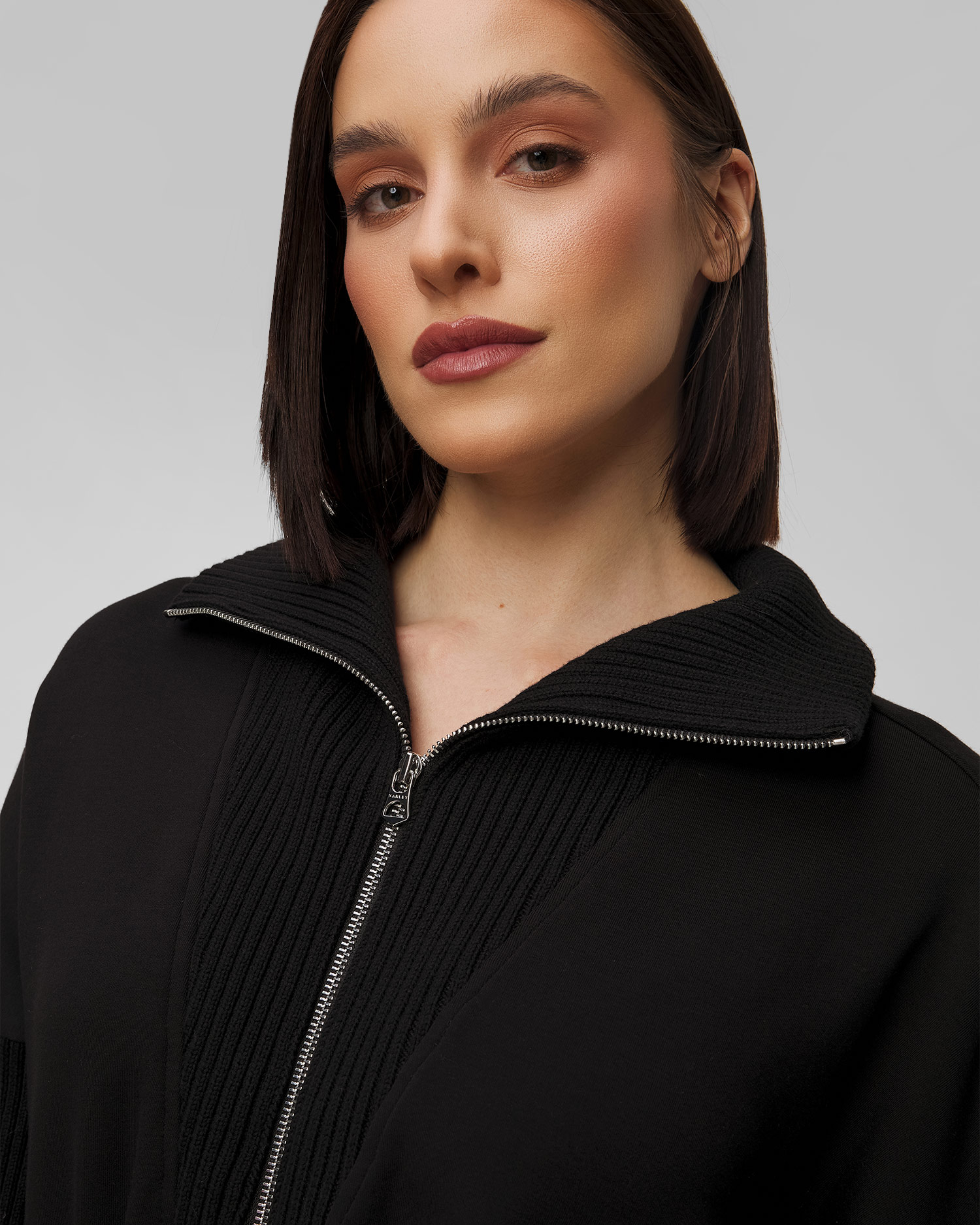 Women's black jacket Varley Palen Longline Zip Through