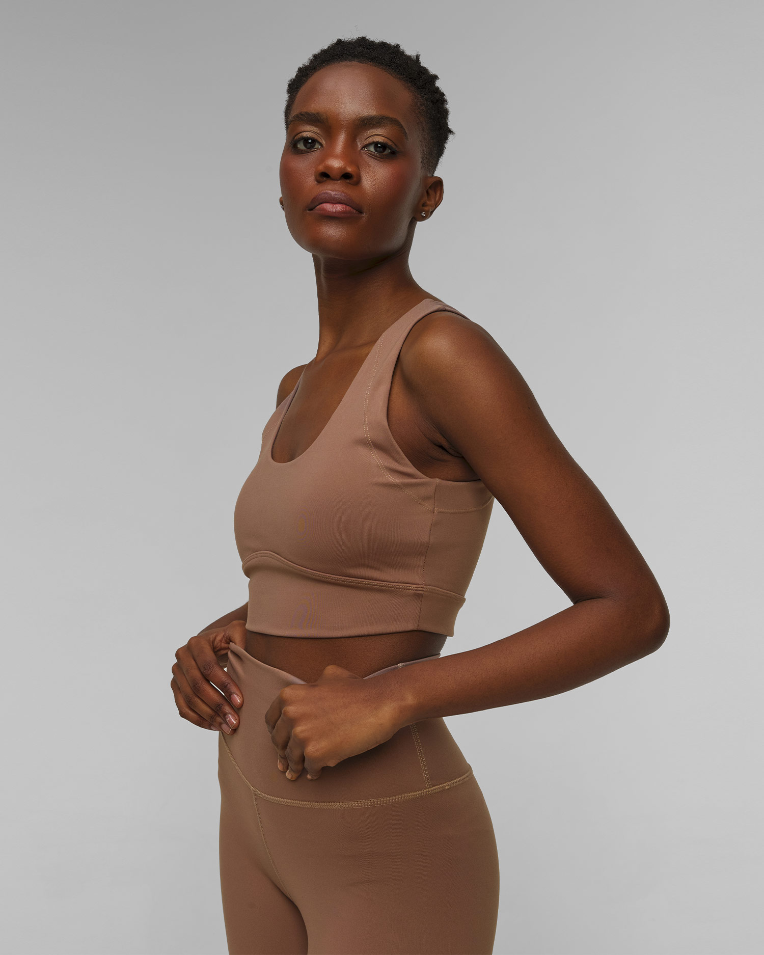 Soutien-gorge de sport marron pour femmes Varley FreeSoft Essi Bra