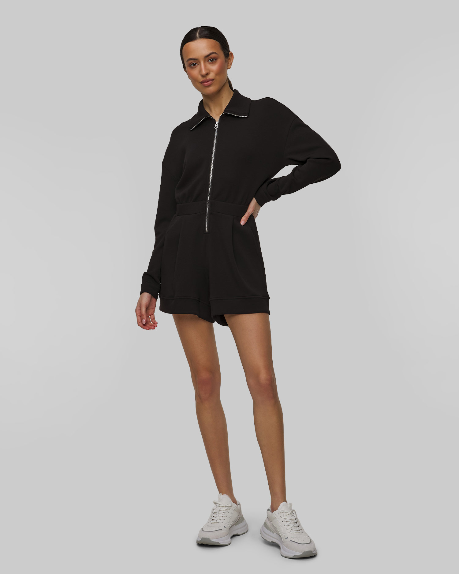 Women's black Varley Annika Playsuit