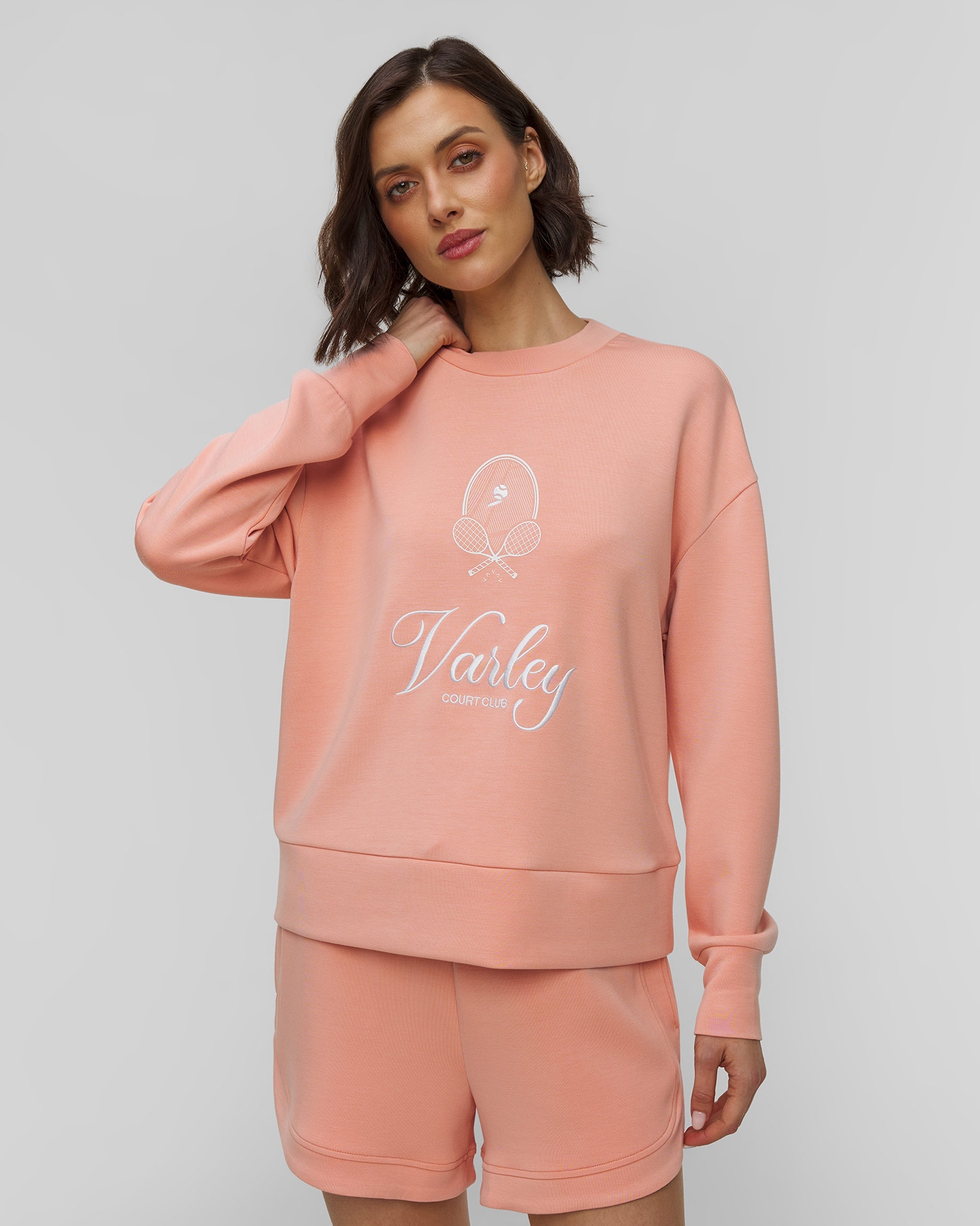 Women’s salmon sweatshirt Varley Rasco Namesake Sweat