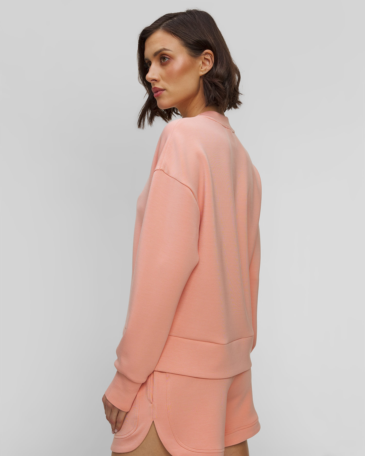 Varley Rasco Namesake Sweat Damen-Sweatshirt in Lachsfarbe