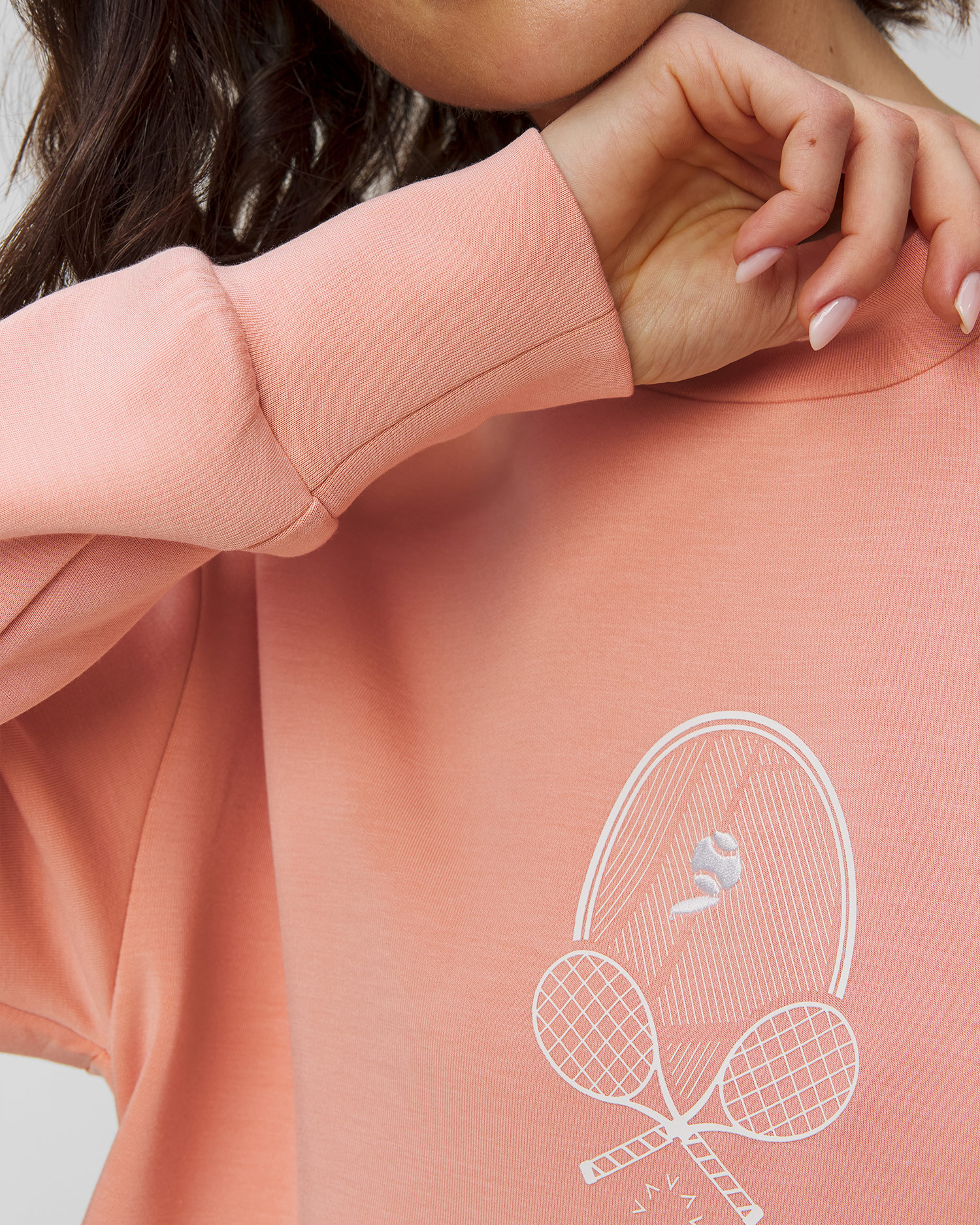 Women’s salmon sweatshirt Varley Rasco Namesake Sweat