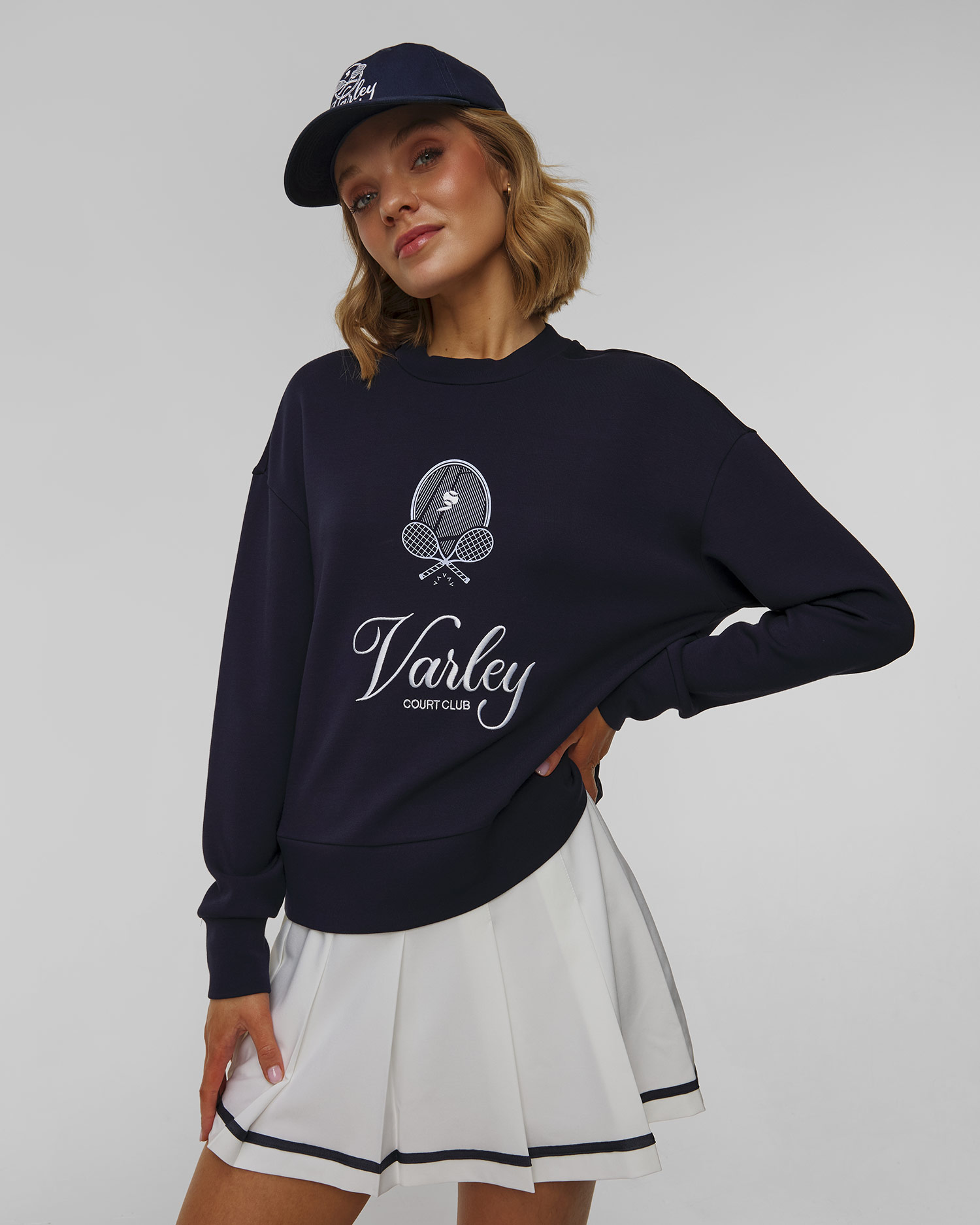 Varley Rasco Namesake Sweat Damen-Sweatshirt in Marineblau