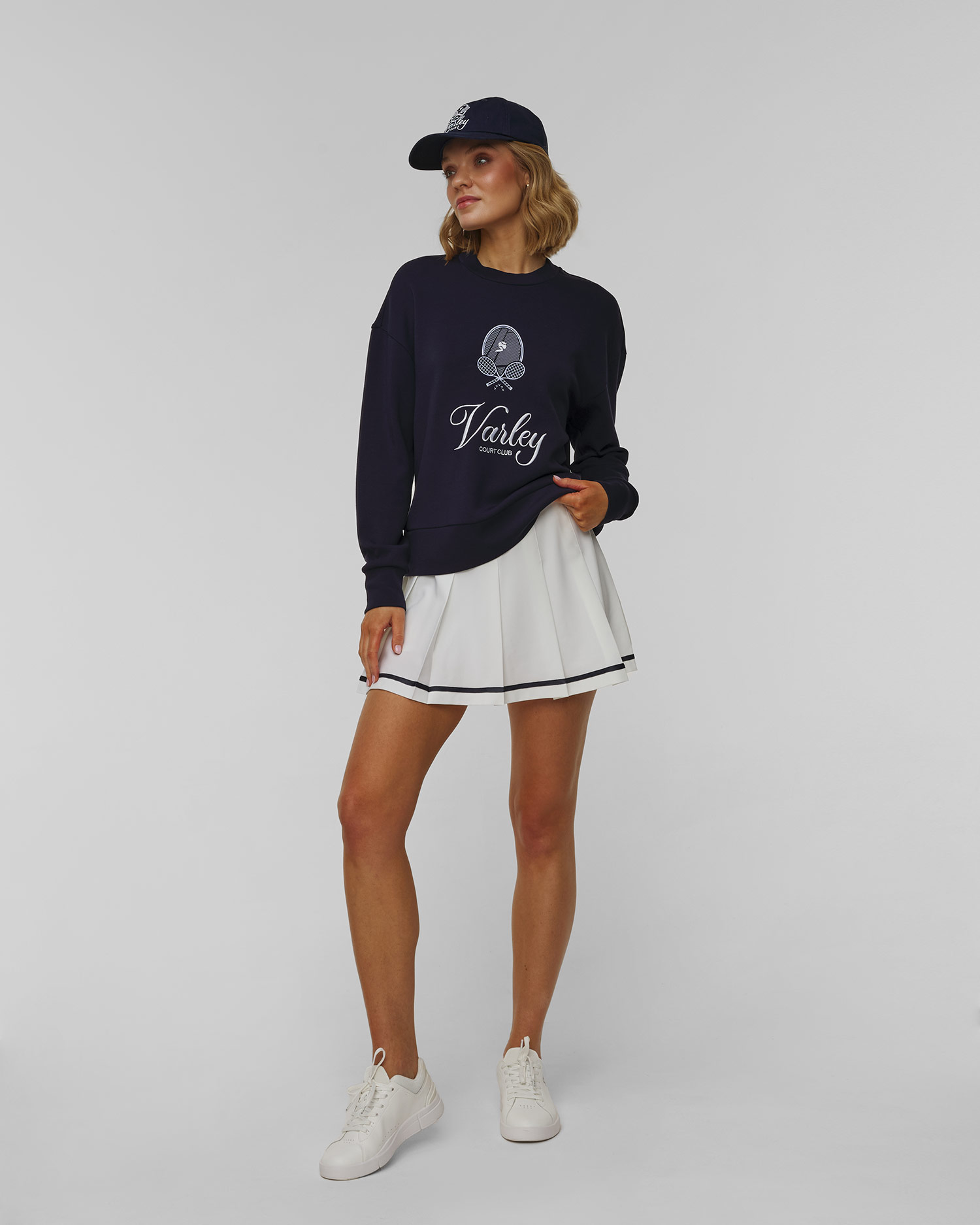Dámska tmavomodrá mikina Varley Rasco Namesake Sweat