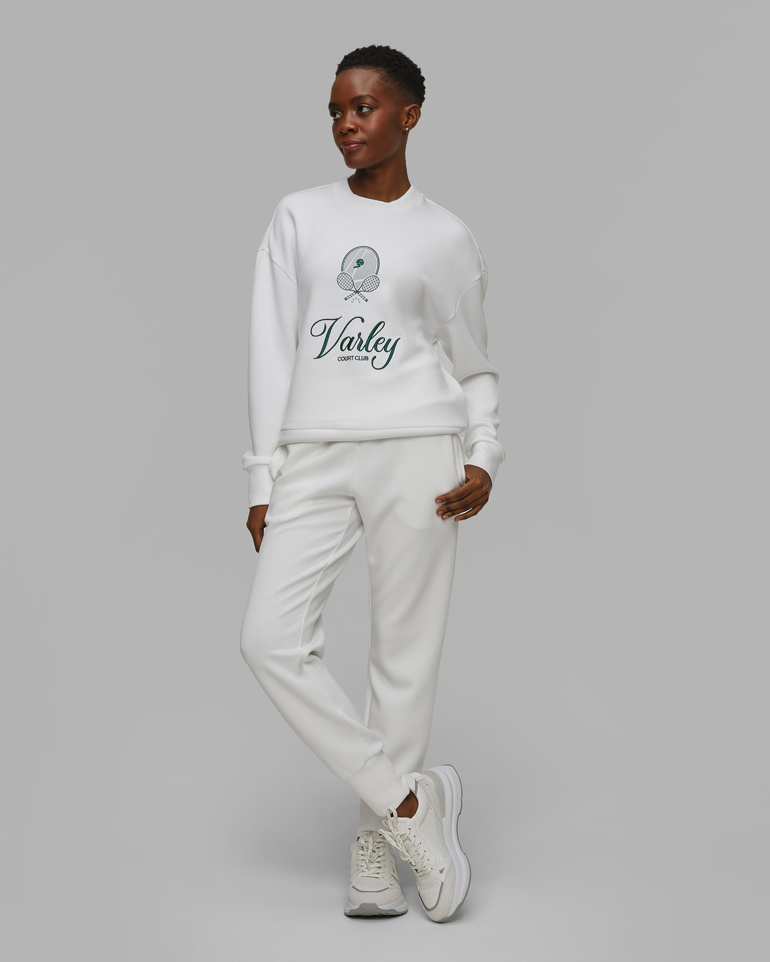 Dámska biela mikina Varley Rasco Namesake Sweat
