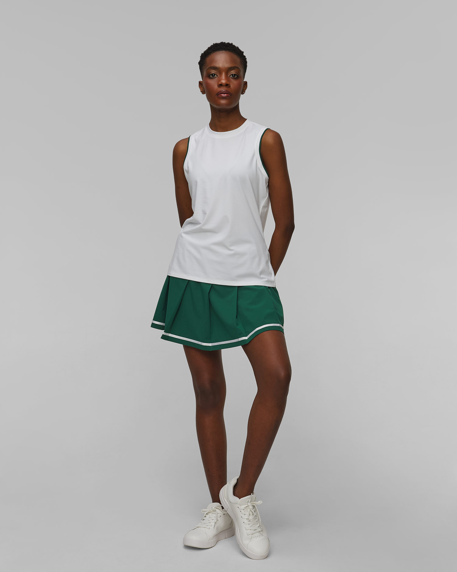 T-shirt blanc pour femmes Varley Arton Performance Tank