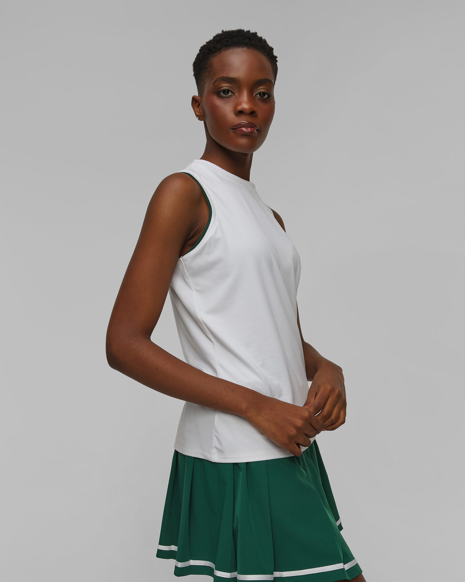 T-shirt blanc pour femmes Varley Arton Performance Tank