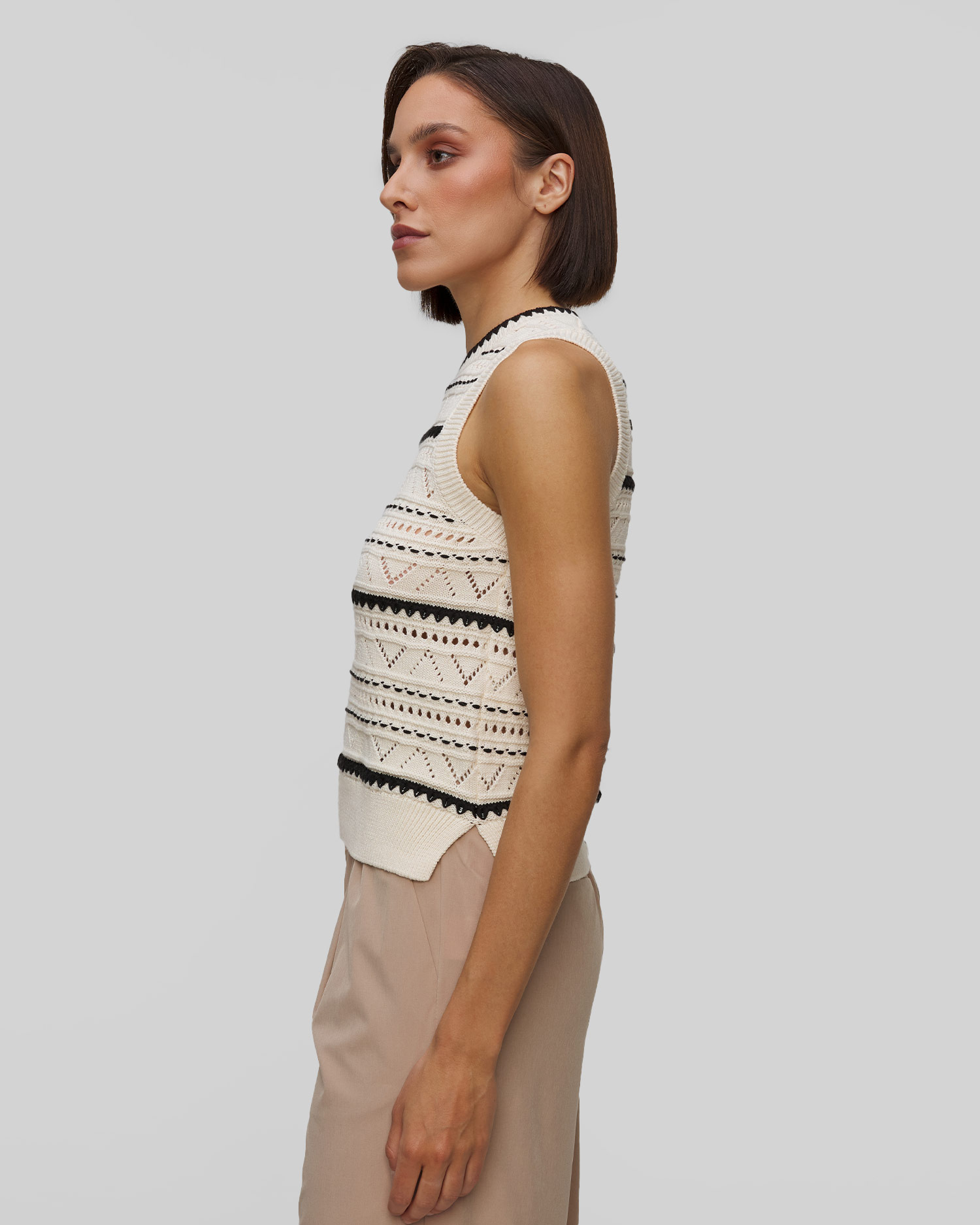 Vestă tricotată pentru femei Varley Athena Pointelle Knit Vest
