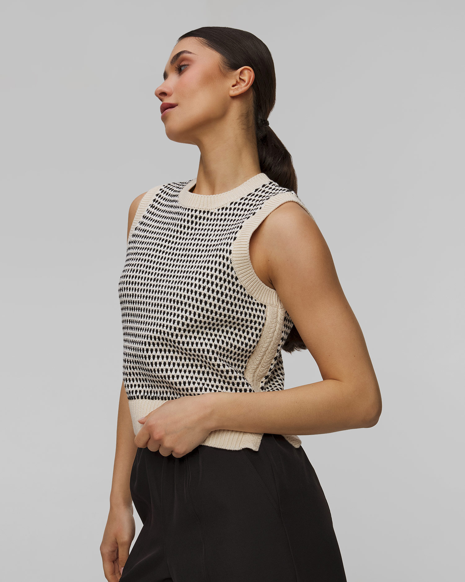 Vestă tricotată pentru femei Varley Knowles Textured Knit Vest