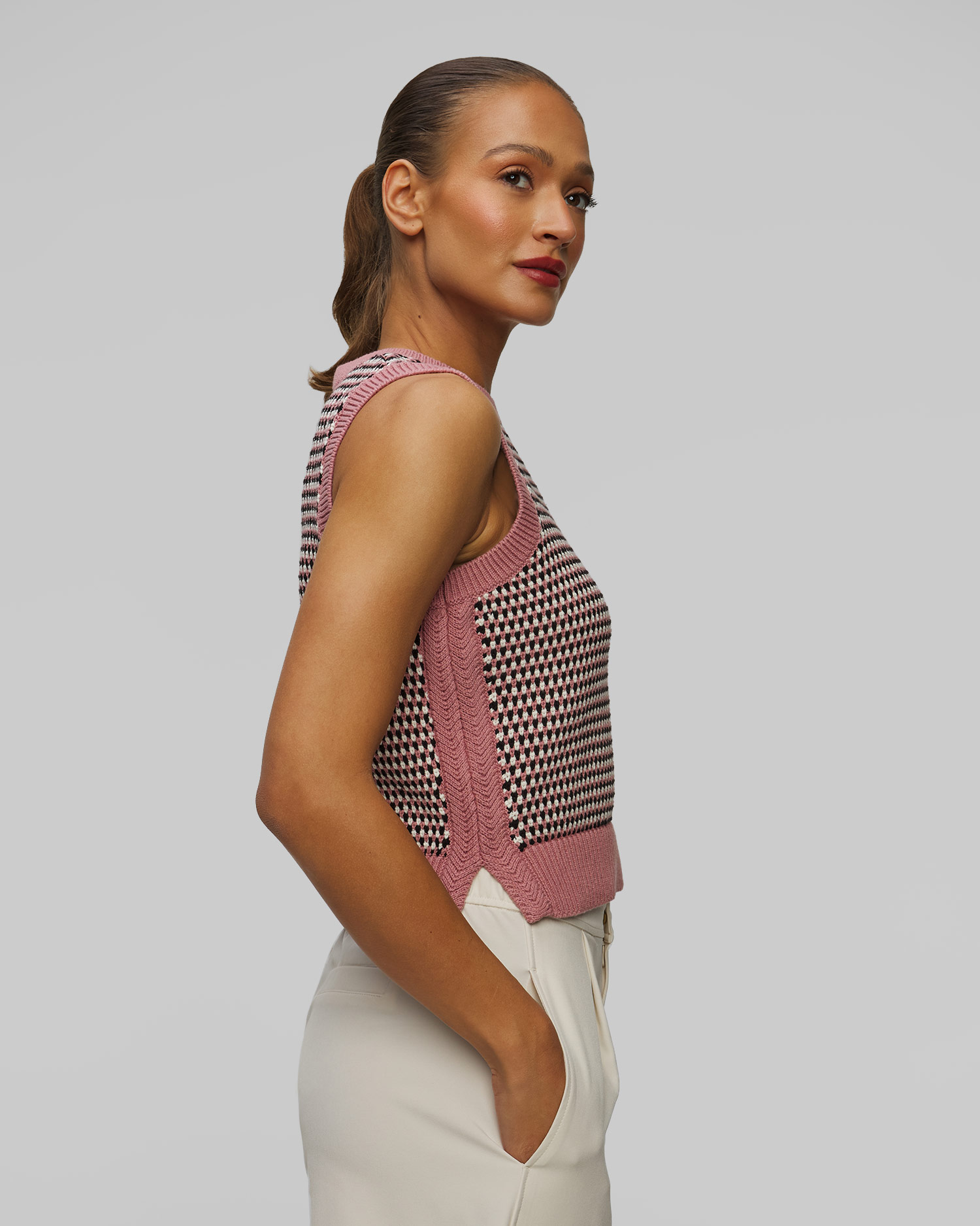 Varley Knowles Textured Knit Vest Strickweste für Damen