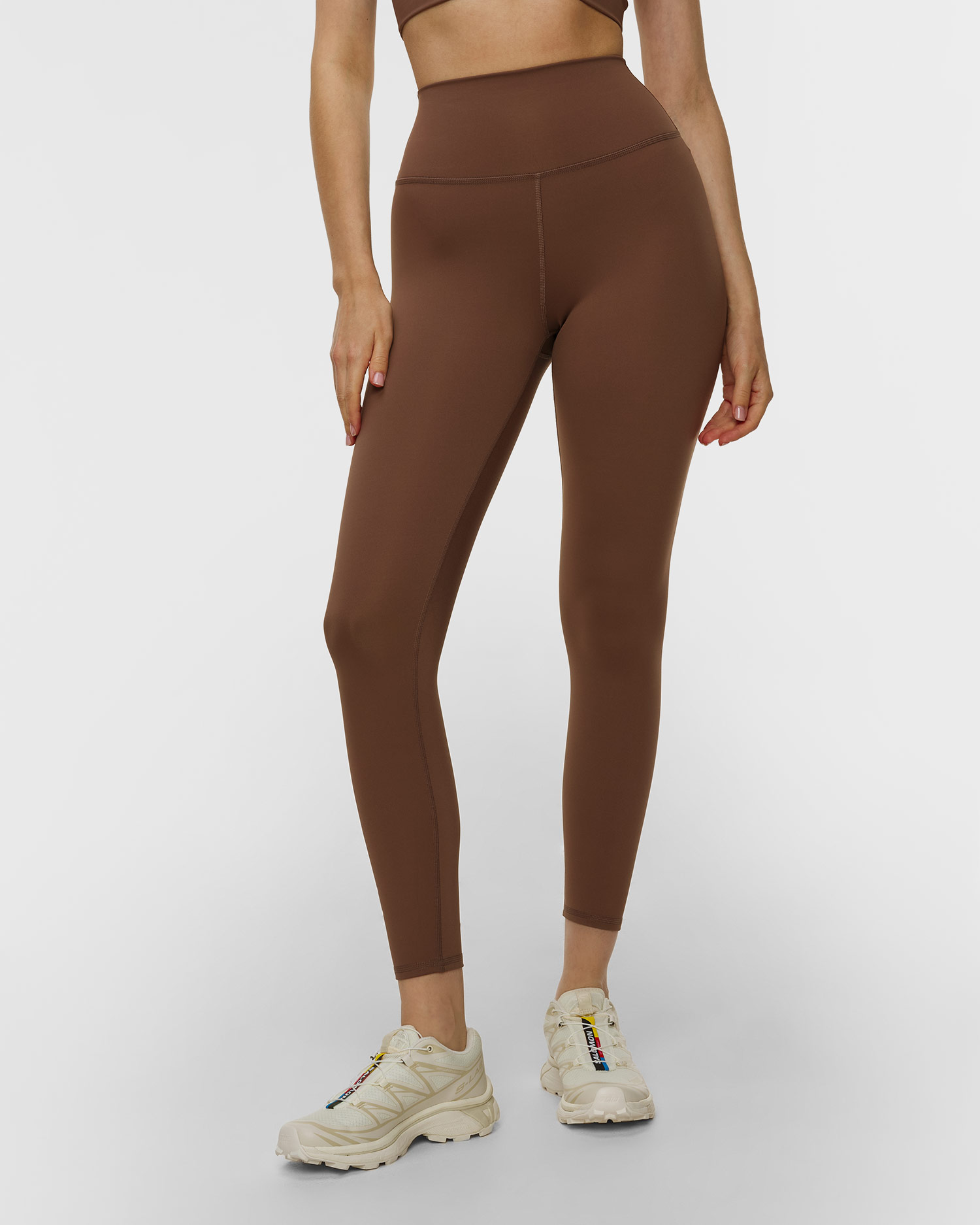 Dámske hnedé legíny Varley Assure High Rise Legging 25