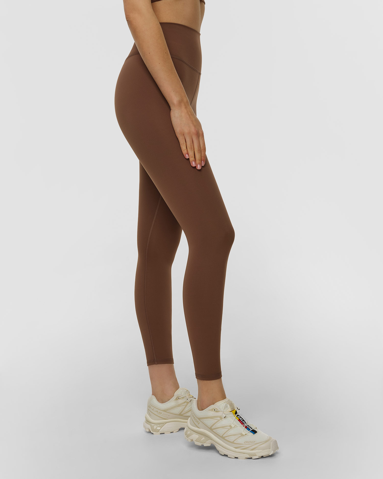 Dámske hnedé legíny Varley Assure High Rise Legging 25