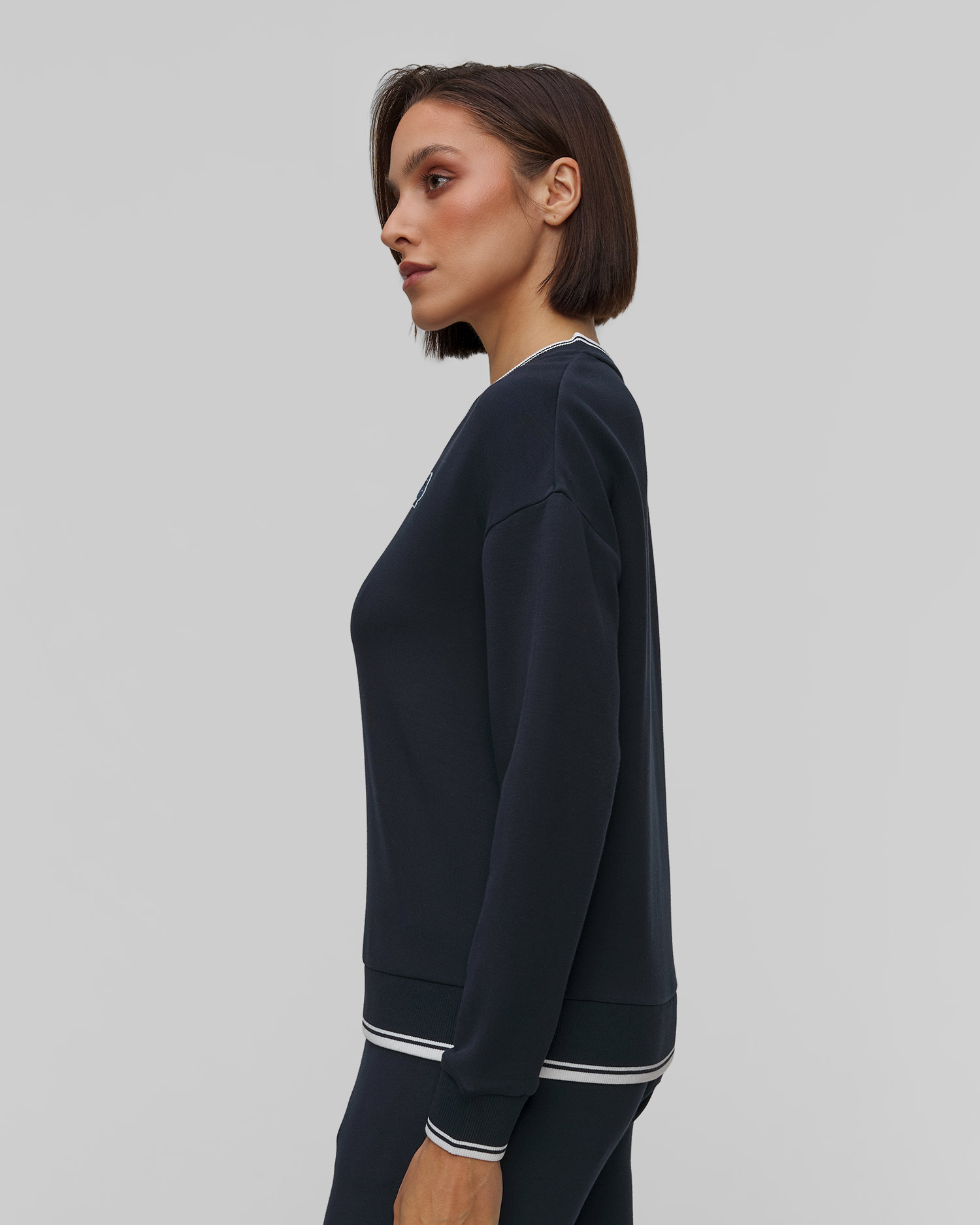 Granatowa bluza damska Varley Iona V Neck Sweat