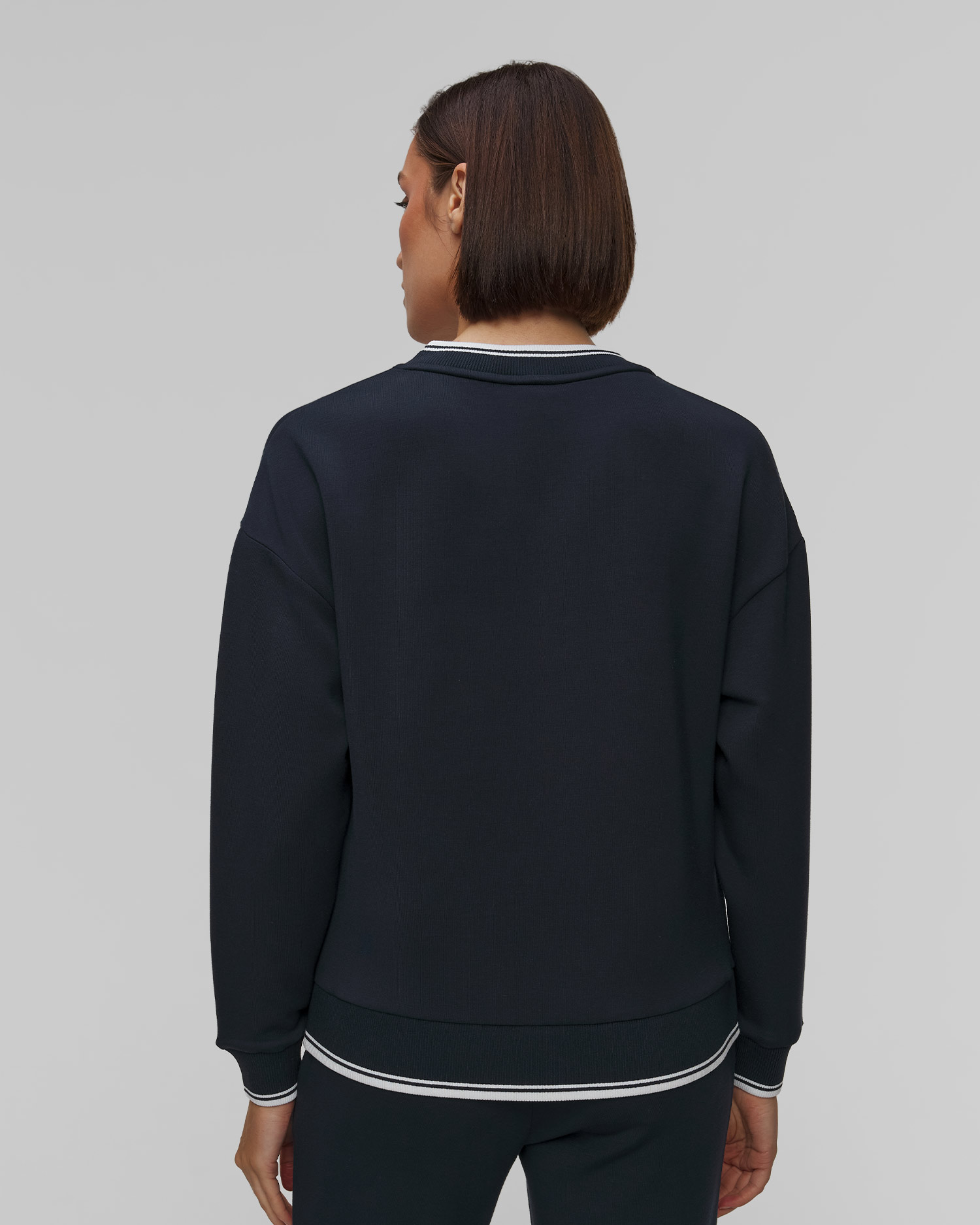 Bluză bleumarin pentru femei Varley Iona V Neck Sweat