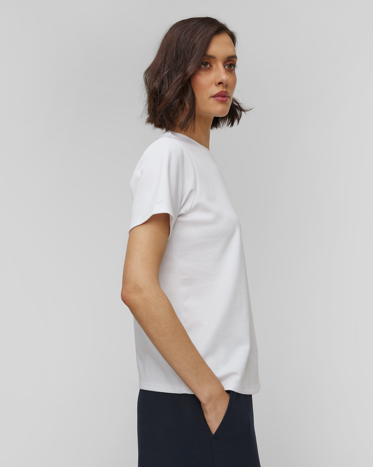 Biały T-shirt damski Varley Mattie Branded Tee