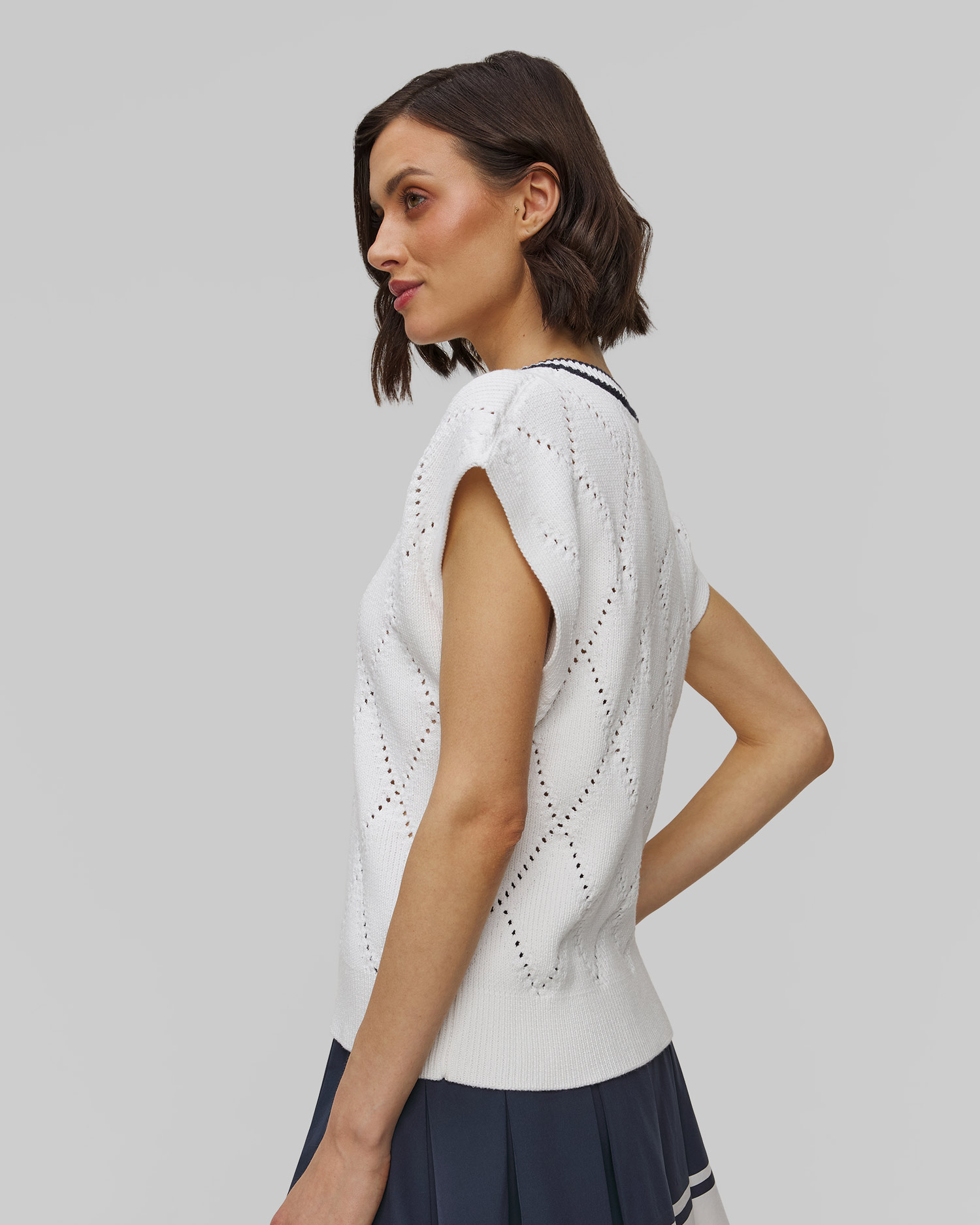 Pull sans manches pour femmes Varley Beaton Diamond Knit