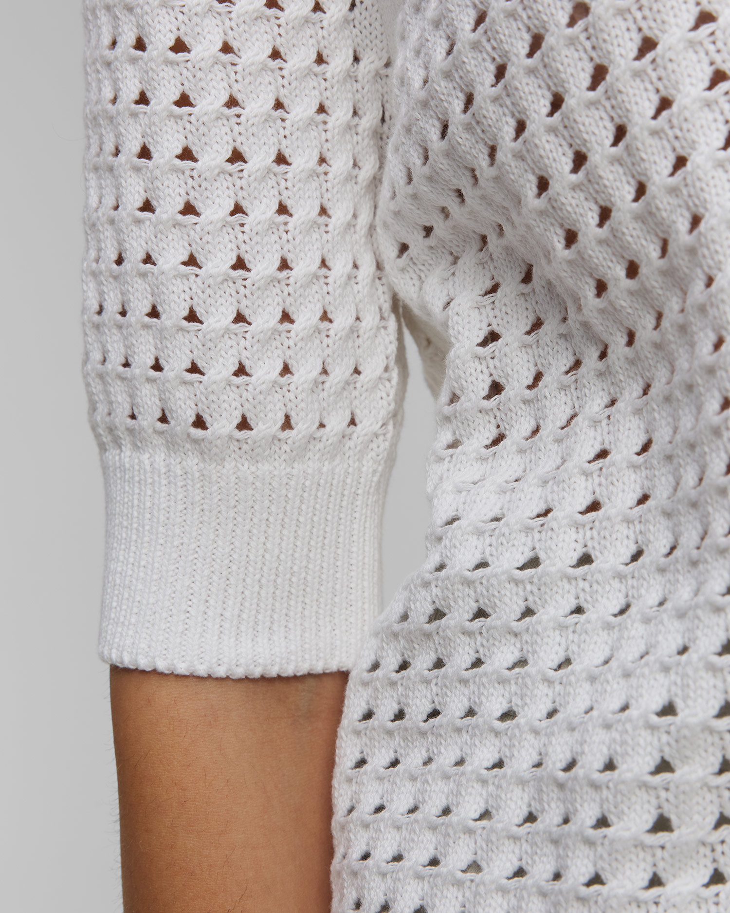 Biały sweter damski Varley Ellie Knit Shirt