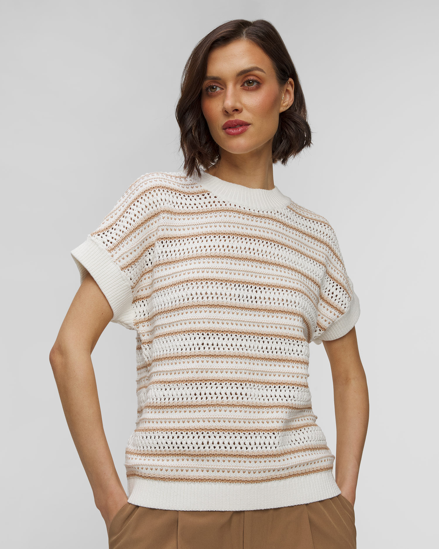 Sweter damski Varley Ciara Stripe Knit Top