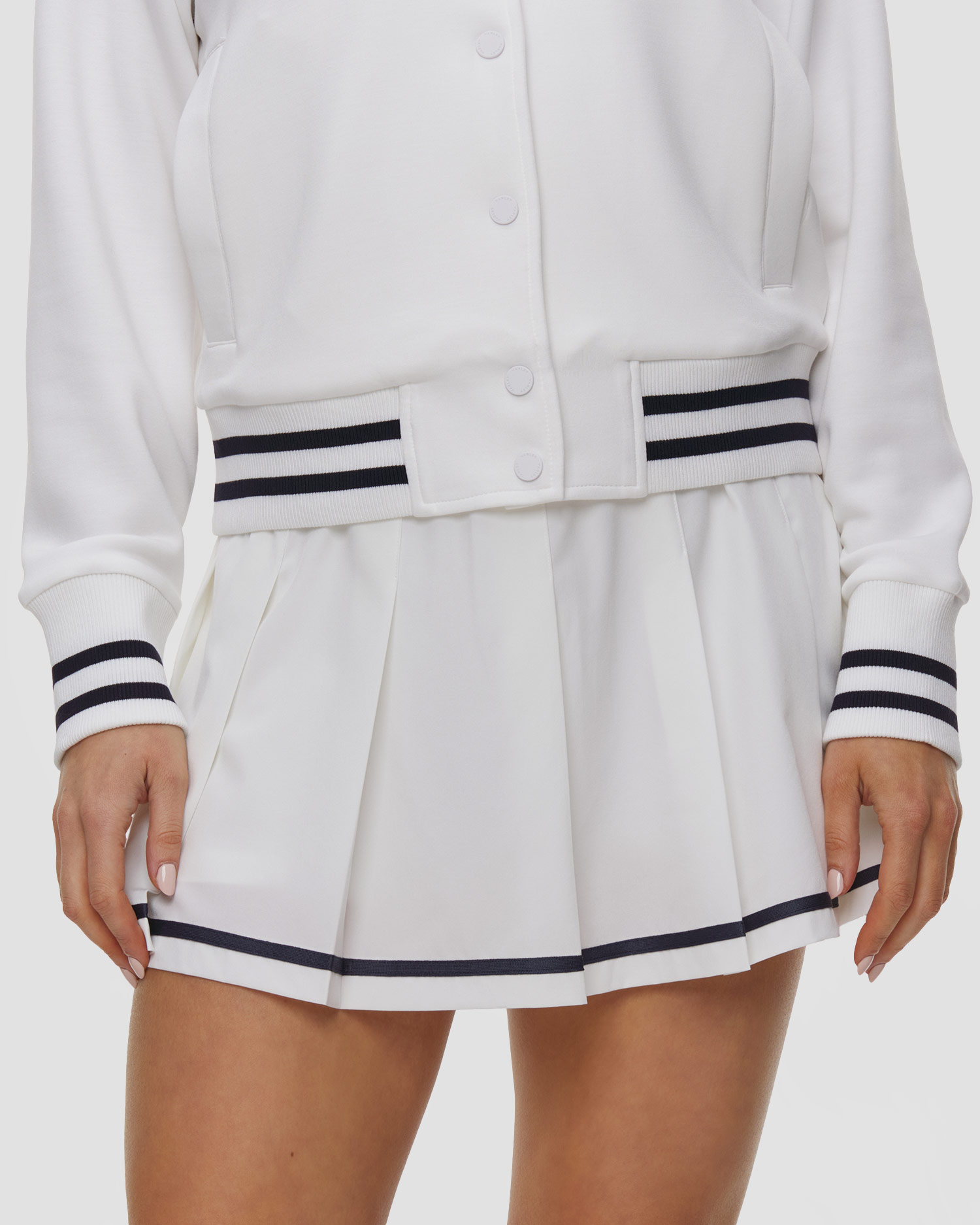 Skort damski Varley Clarendon 2.0 High Rise Skort 16, Kolor/Wzór: Biały