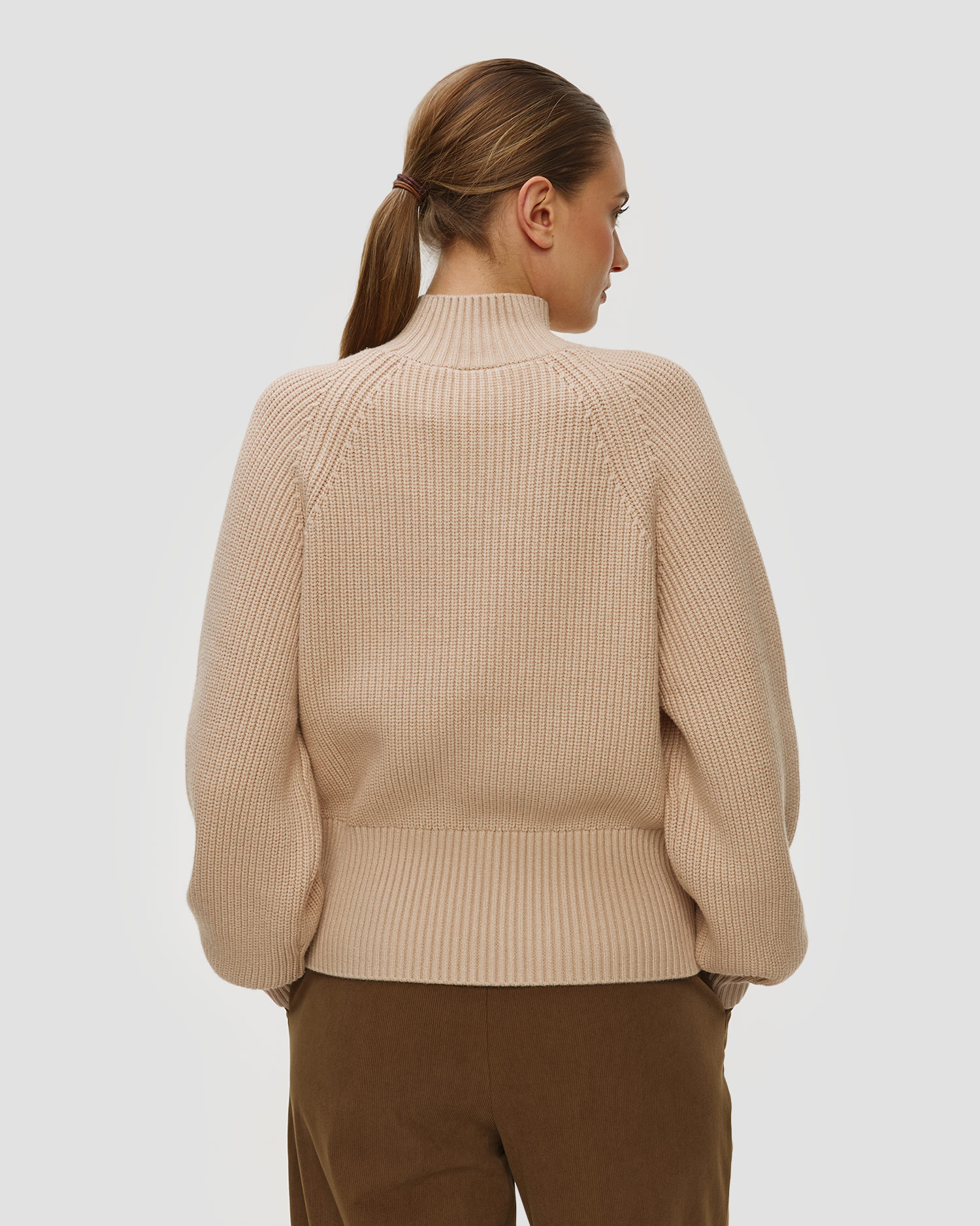 Dámsky sveter Varley Martina High Neck Rib Knit