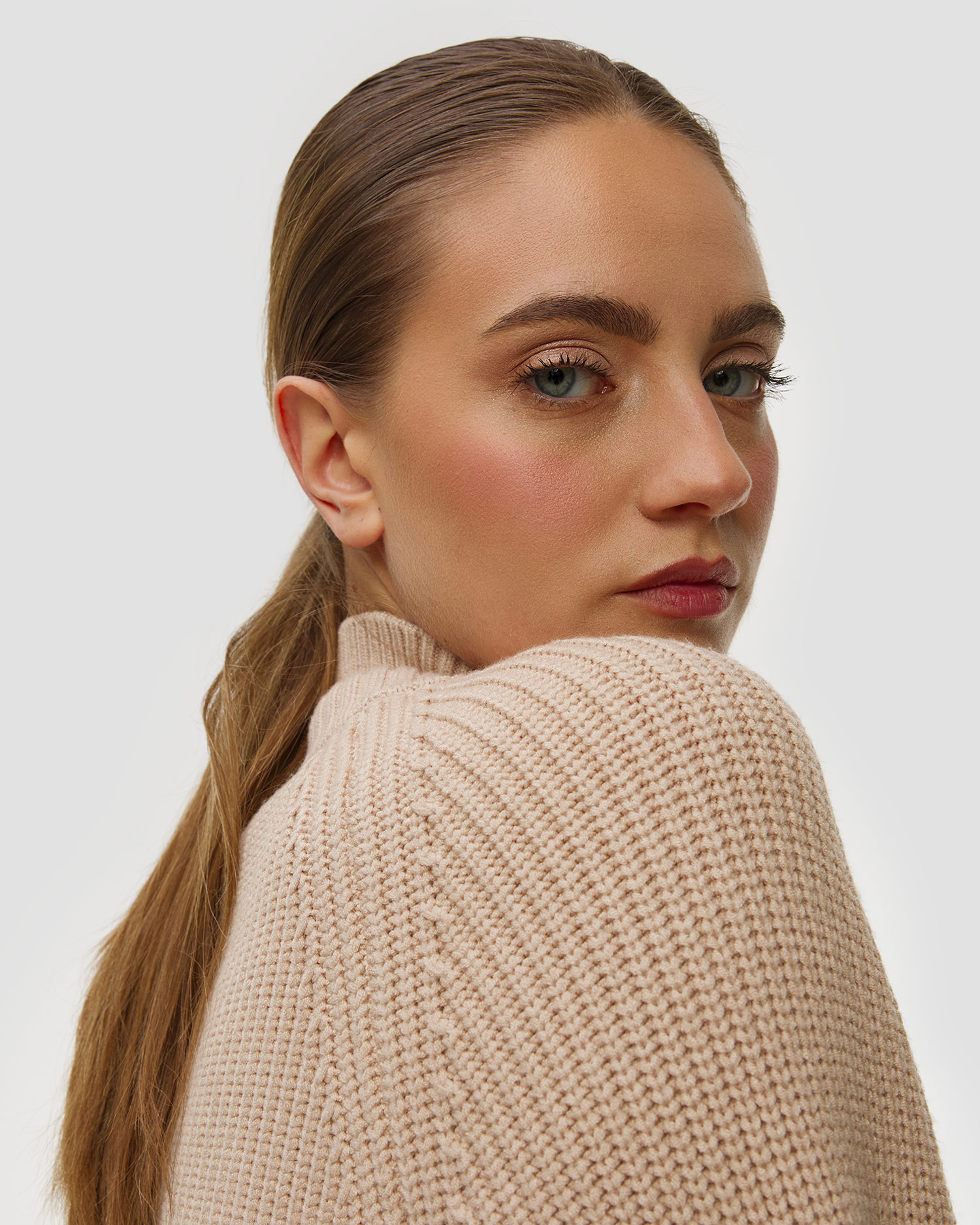 Dámsky sveter Varley Martina High Neck Rib Knit