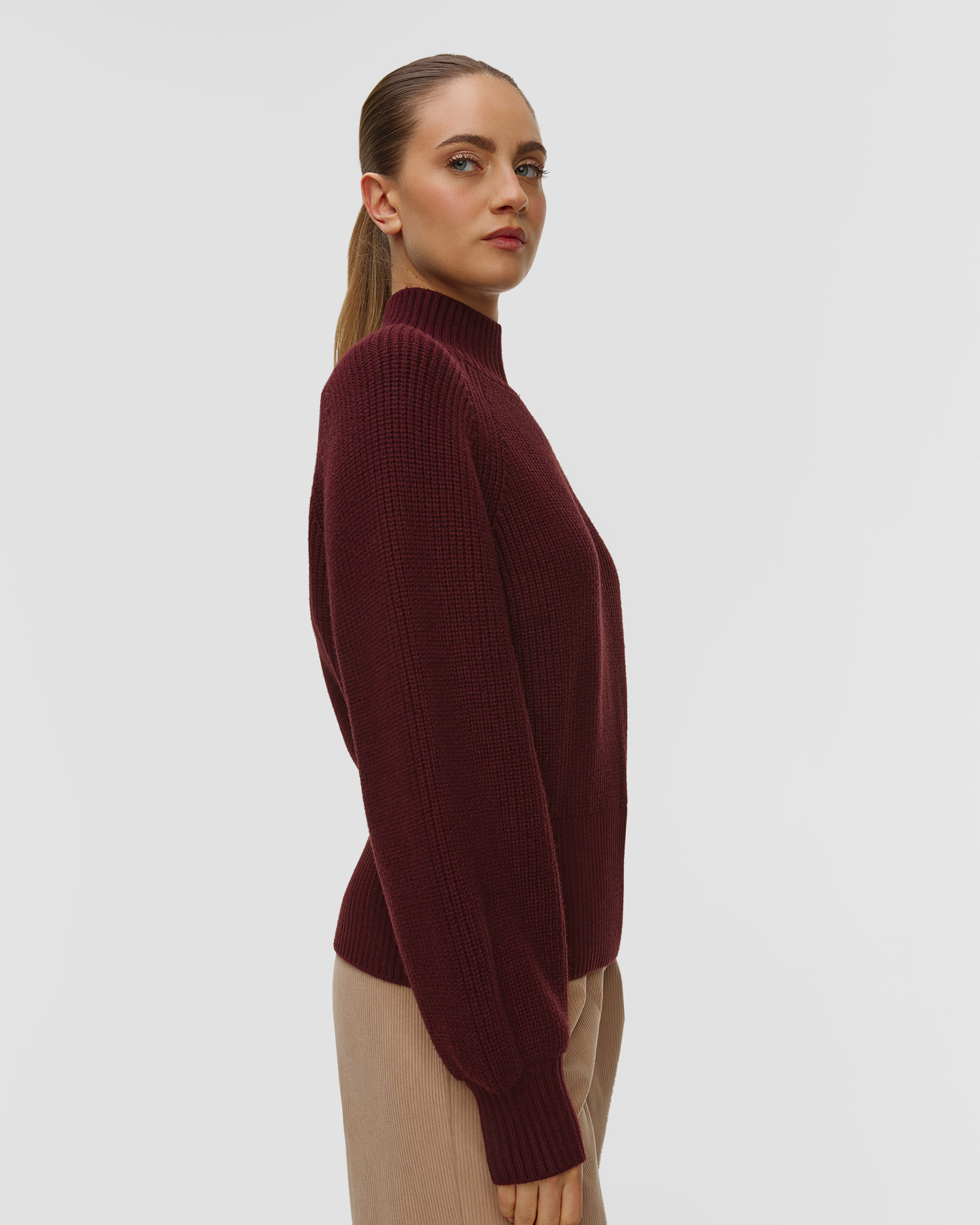 Dámsky sveter Varley Martina High Neck Rib Knit