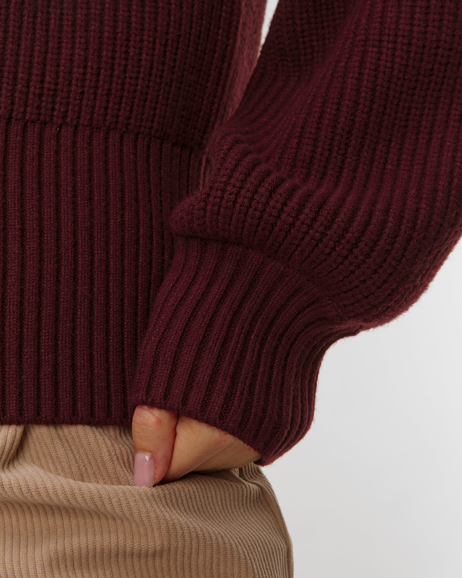 Dámsky sveter Varley Martina High Neck Rib Knit