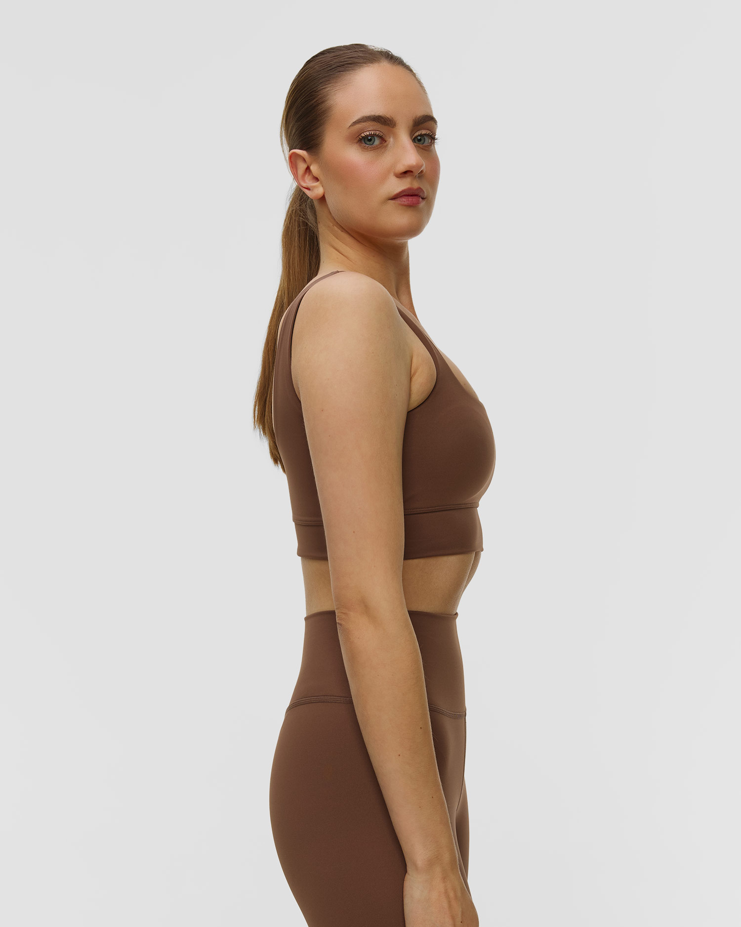 Dámský hnědý sportovní top Varley Assure Cori Bra