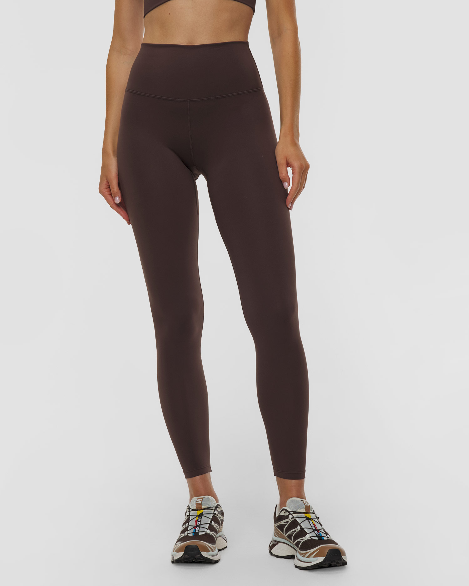 Varley Freesoft High Rise Legging 28 Damenleggings  in Braun, Farbe/Muster: Brązowy