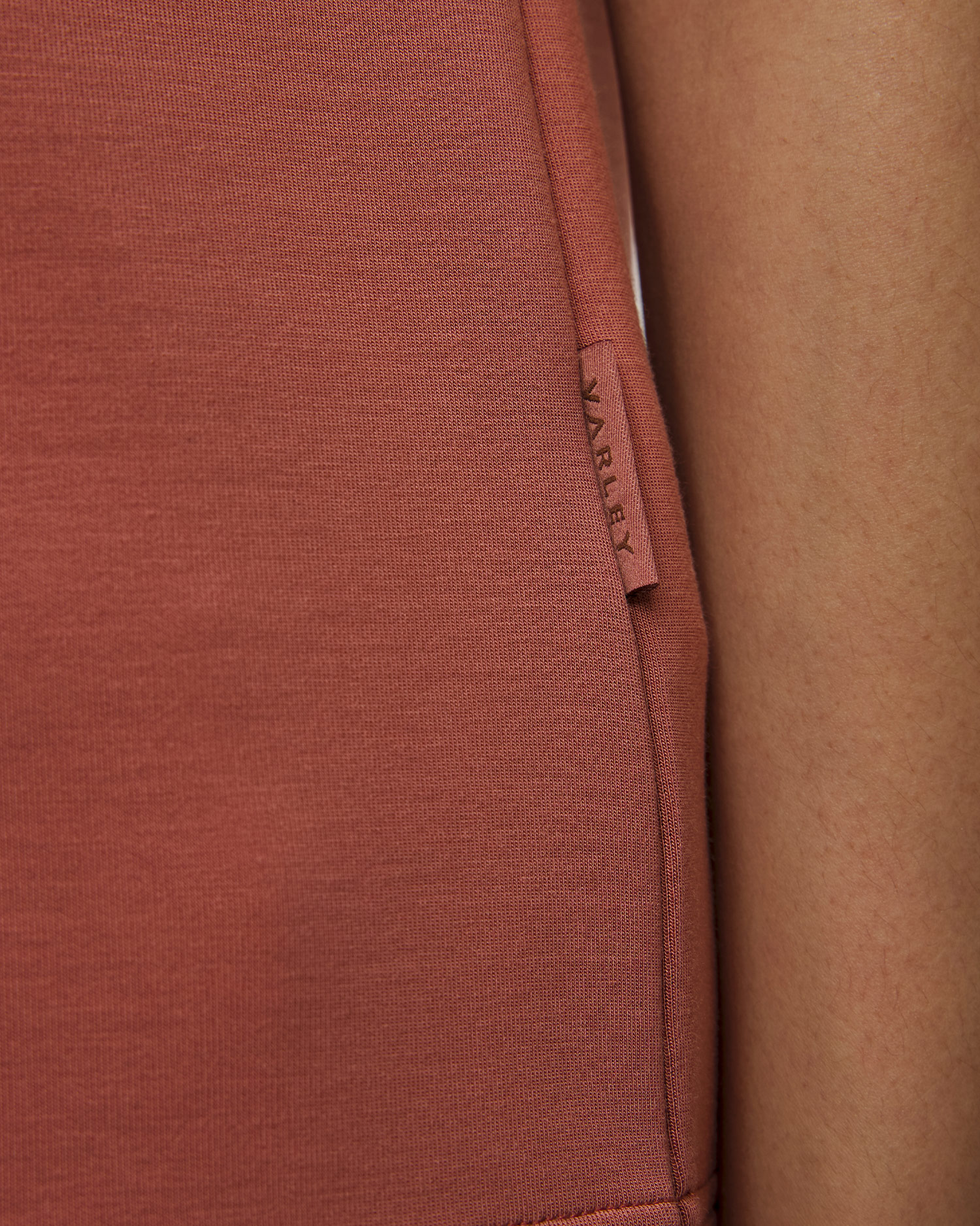 Różowa bluza bez rękawów damska Varley Magnolia Half Zip Tank 2.0