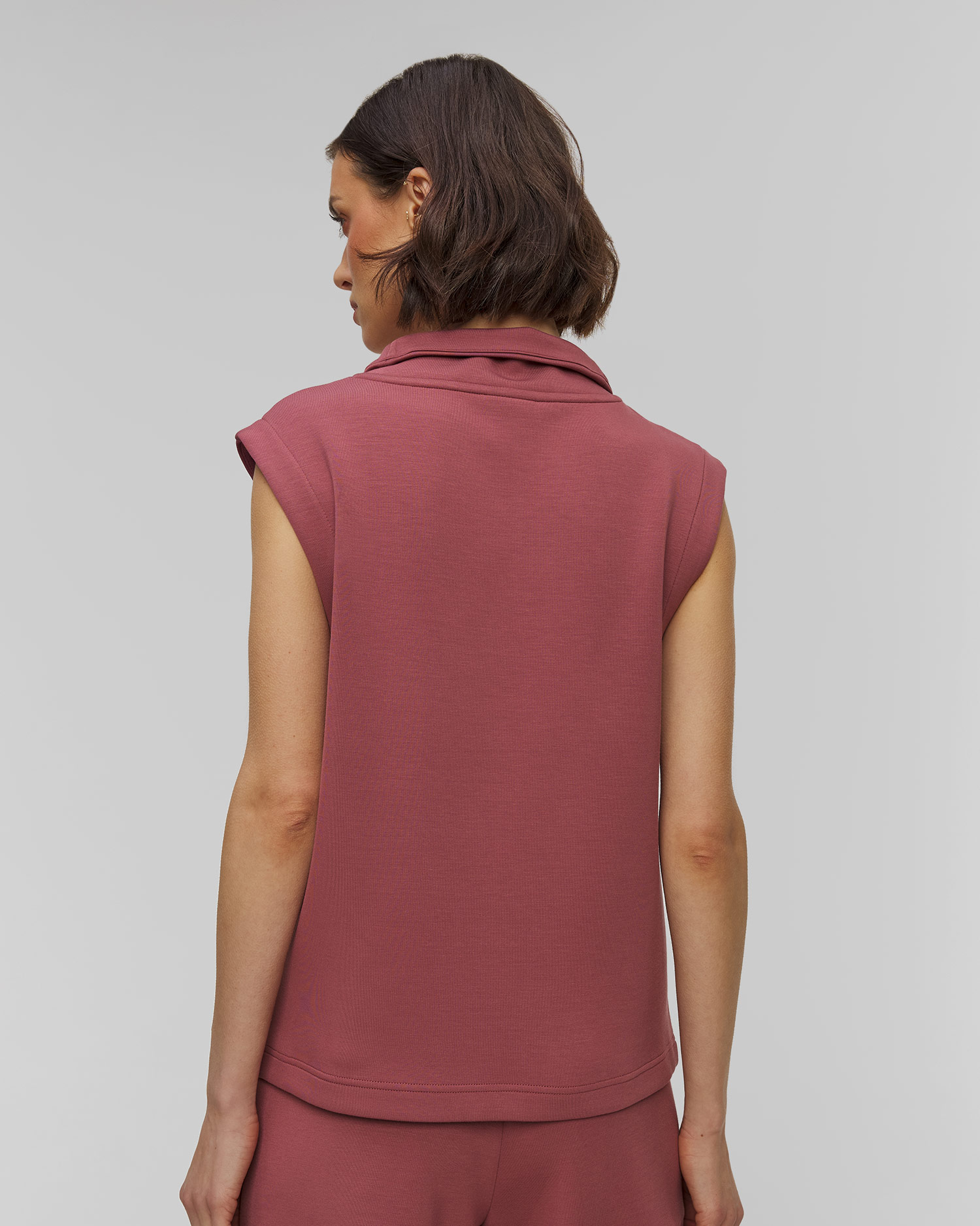 Women's sleeveless sweatshirt Varley Magnolia Half Zip Tank 2.0