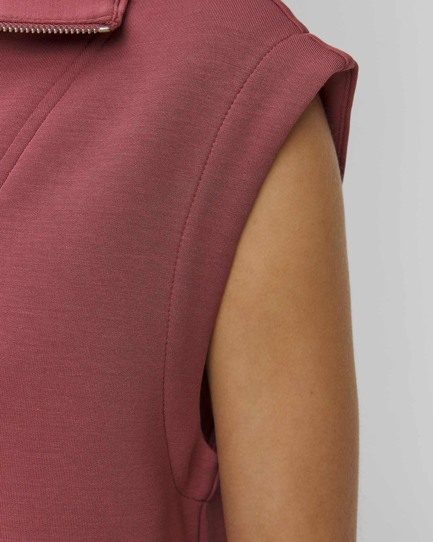 Women's sleeveless sweatshirt Varley Magnolia Half Zip Tank 2.0