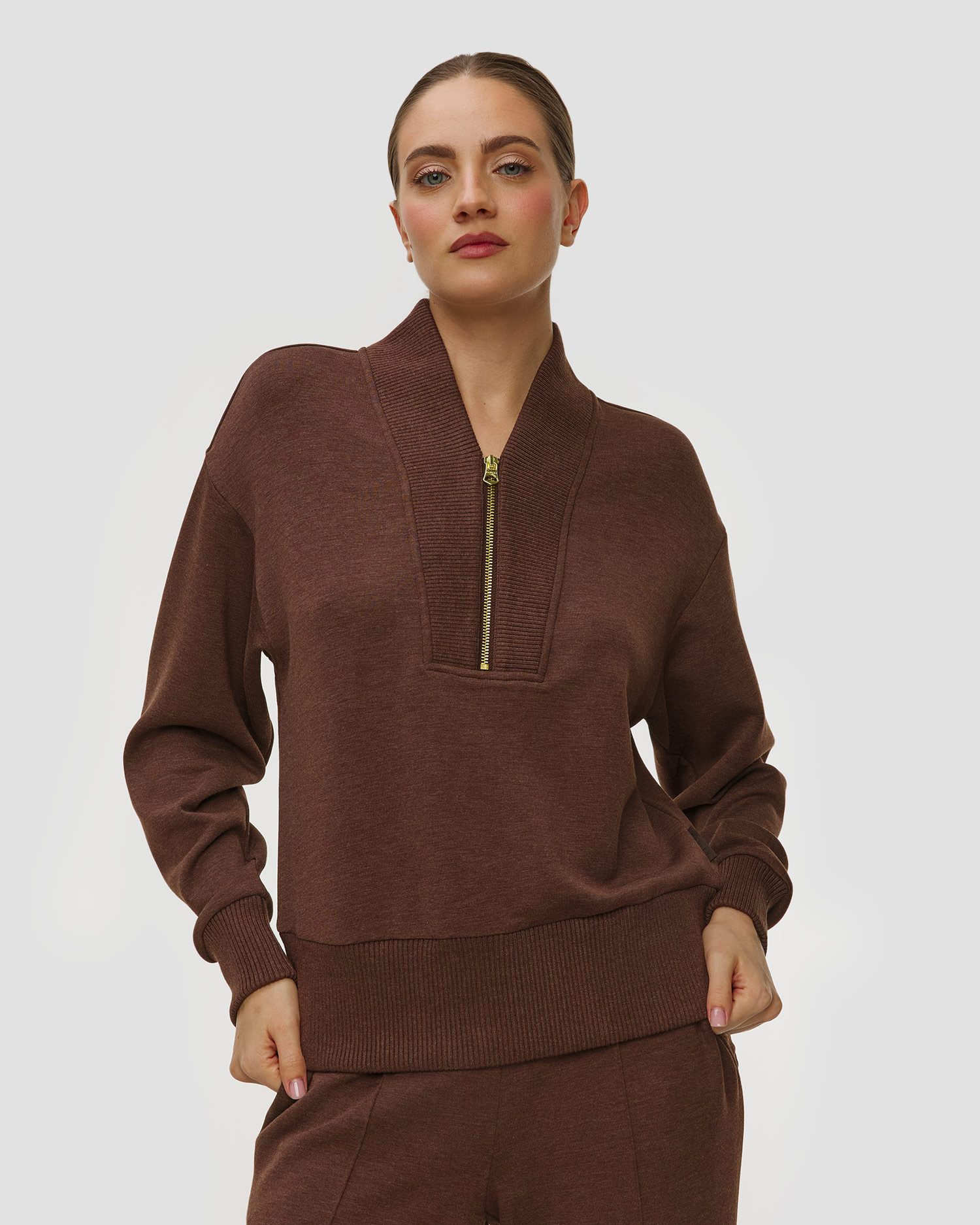 Bluză pentru femei Varley Sally Half Zip Sweat