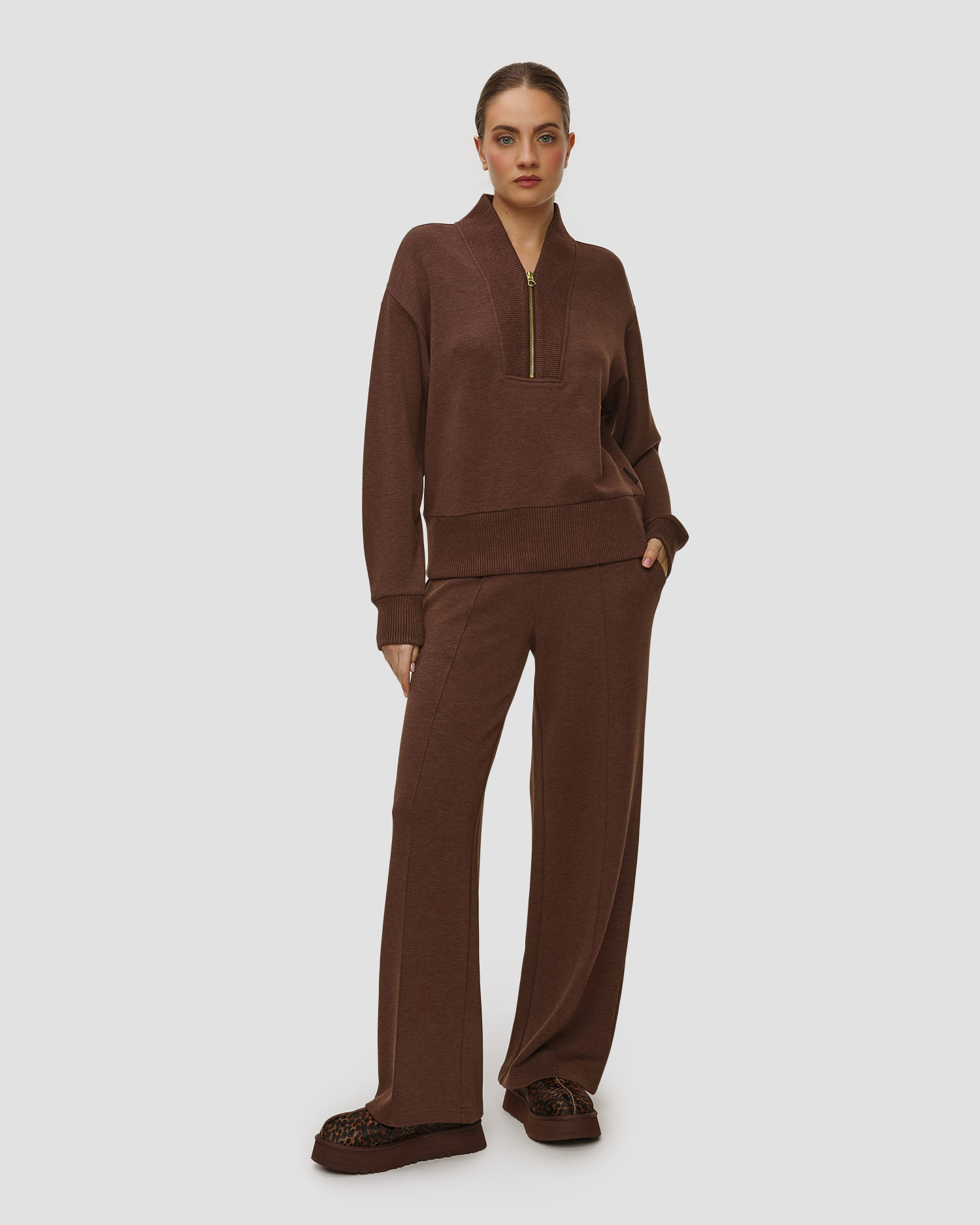 Bluză pentru femei Varley Sally Half Zip Sweat