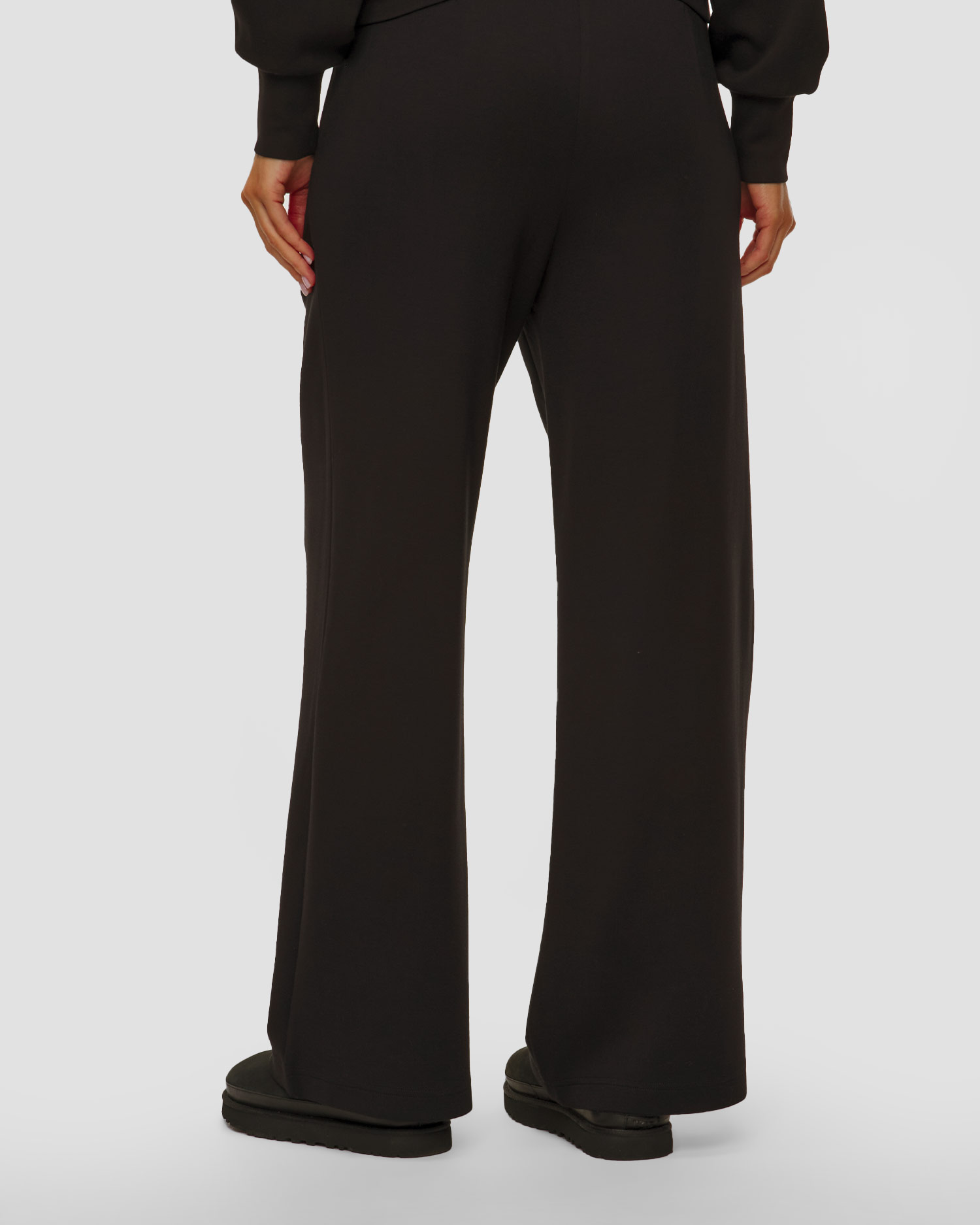 Černé dámské kalhoty z viskózy Varley The Extra Wide Leg Pant 29.5