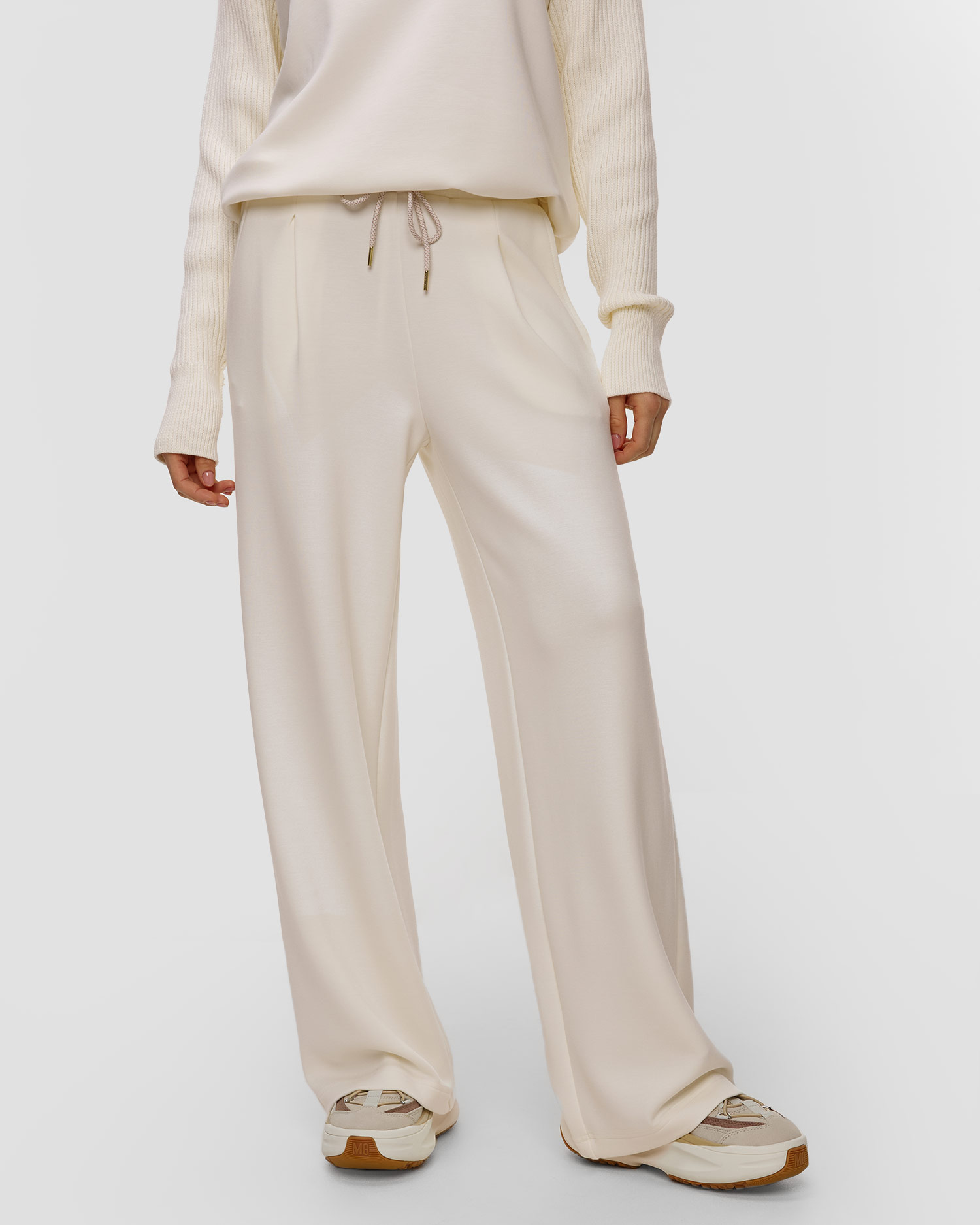 Dámské kalhoty z viskózy Varley The Extra Wide Leg Pant 29.5