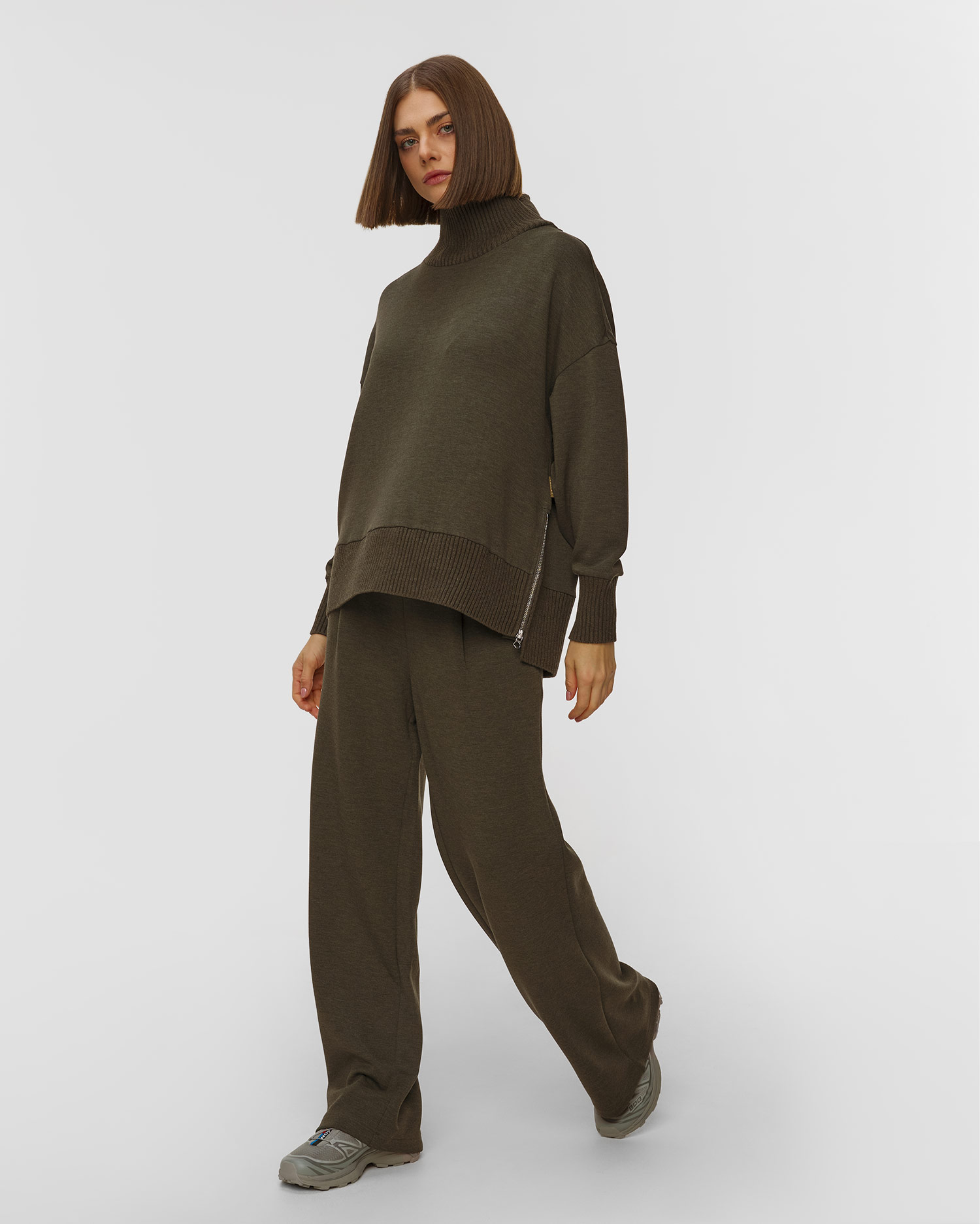 Dámske viskózové nohavice Varley The Extra Wide Leg Pant 29.5