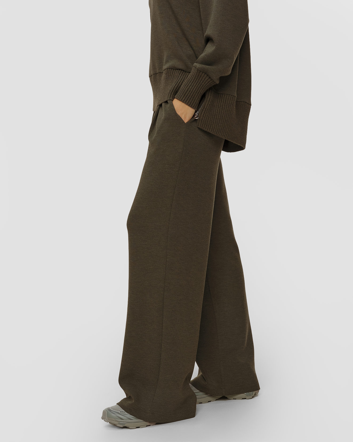 Dámske viskózové nohavice Varley The Extra Wide Leg Pant 29.5