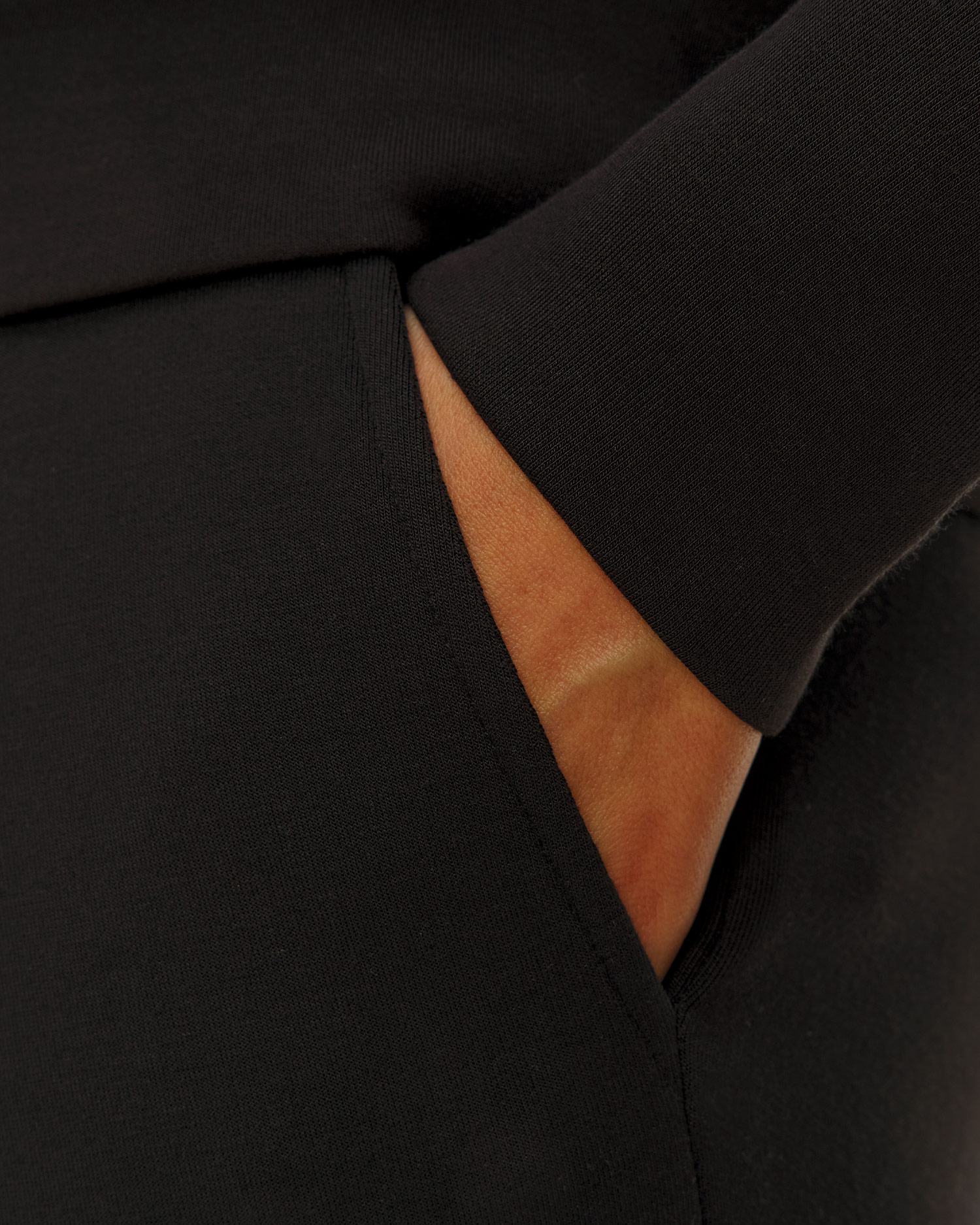 Černé dámské kalhoty z viskózy Varley The Extra Wide Leg Pant 32