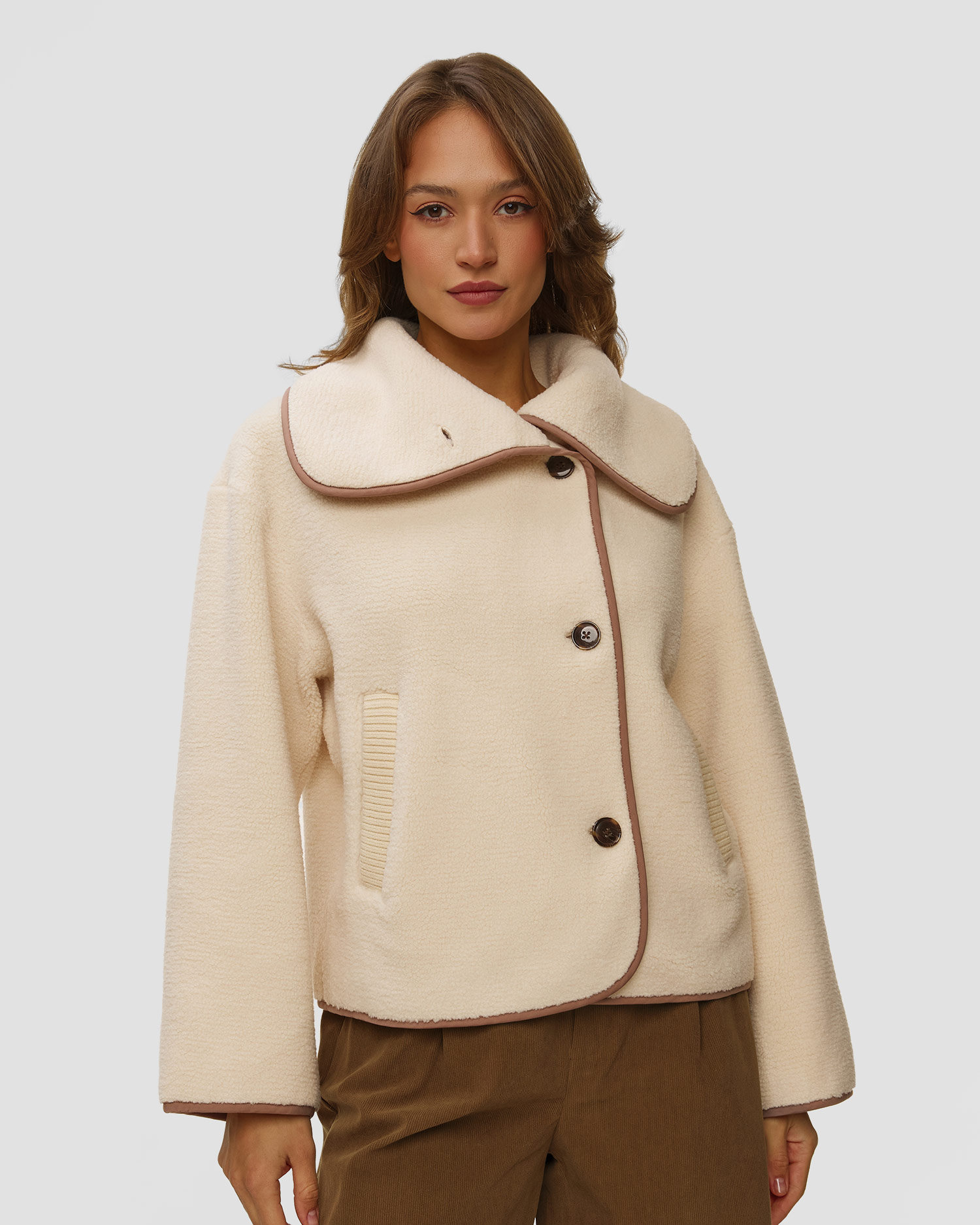Kurtka damska Varley Romane Boxy Sherpa Jacket