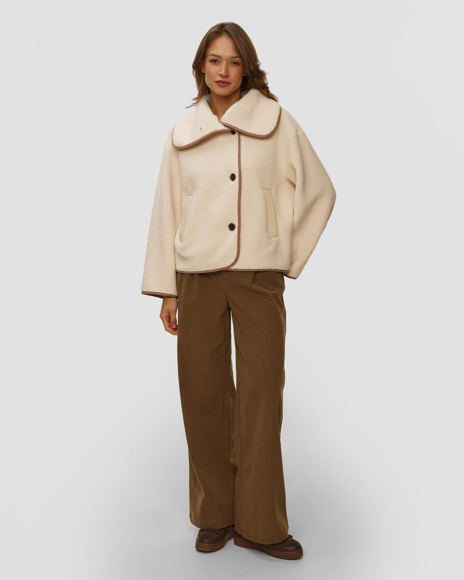 Kurtka damska Varley Romane Boxy Sherpa Jacket