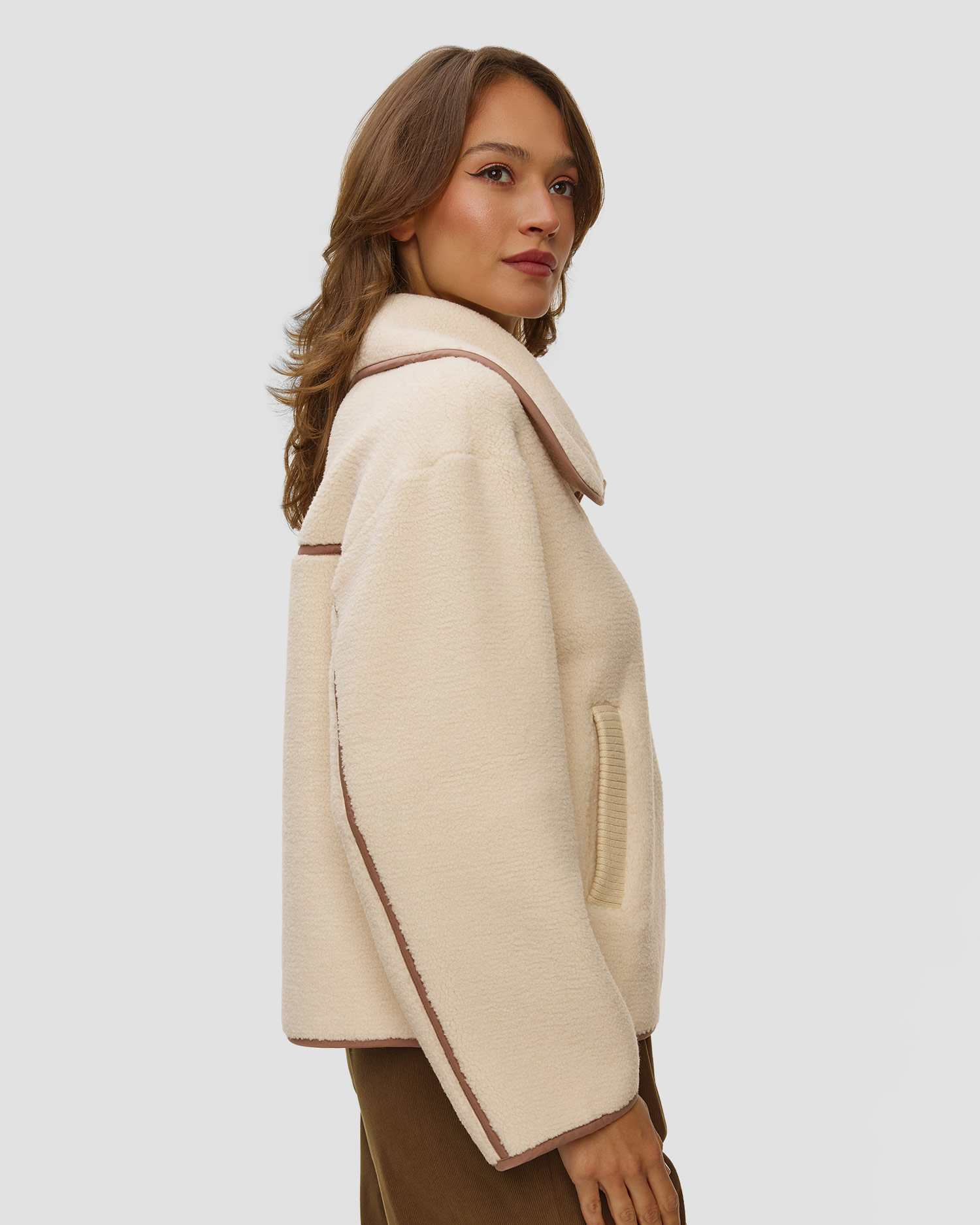 Kurtka damska Varley Romane Boxy Sherpa Jacket