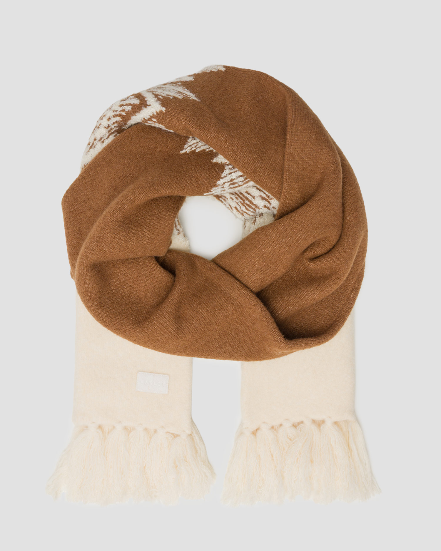 Szalik z wełną damski Varley Sebastian Jacquard Scarf 2.0