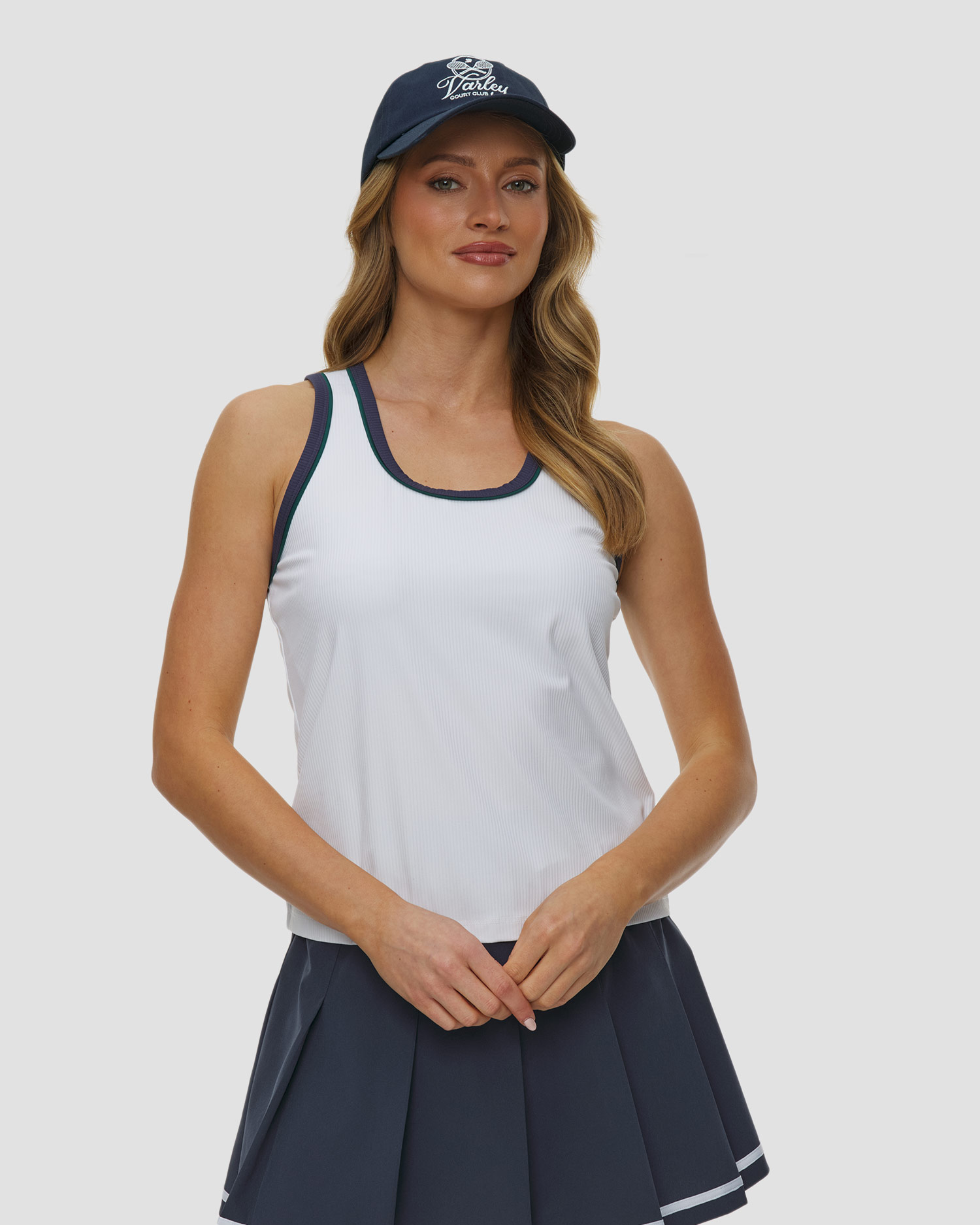 Top damski Varley Tegan Performance Tank, Kolor/Wzór: Biały