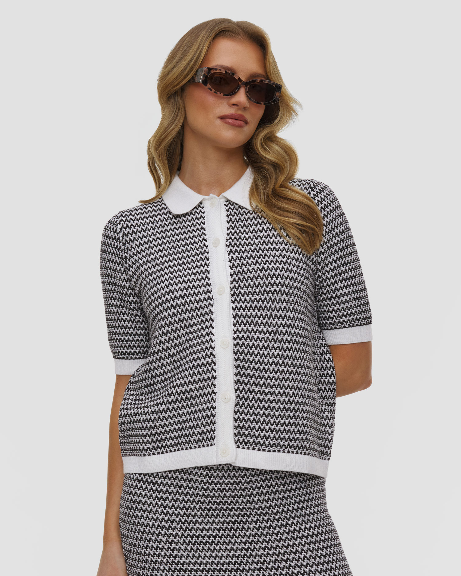 Dámsky sveter s golierom dámsky Varley Gaelle Polo Knit Top