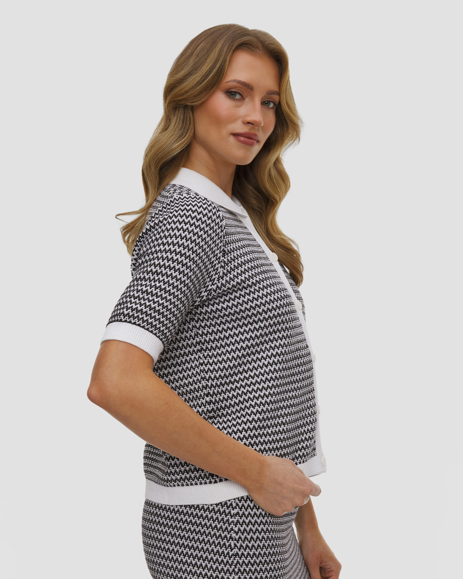 Dámsky sveter s golierom dámsky Varley Gaelle Polo Knit Top