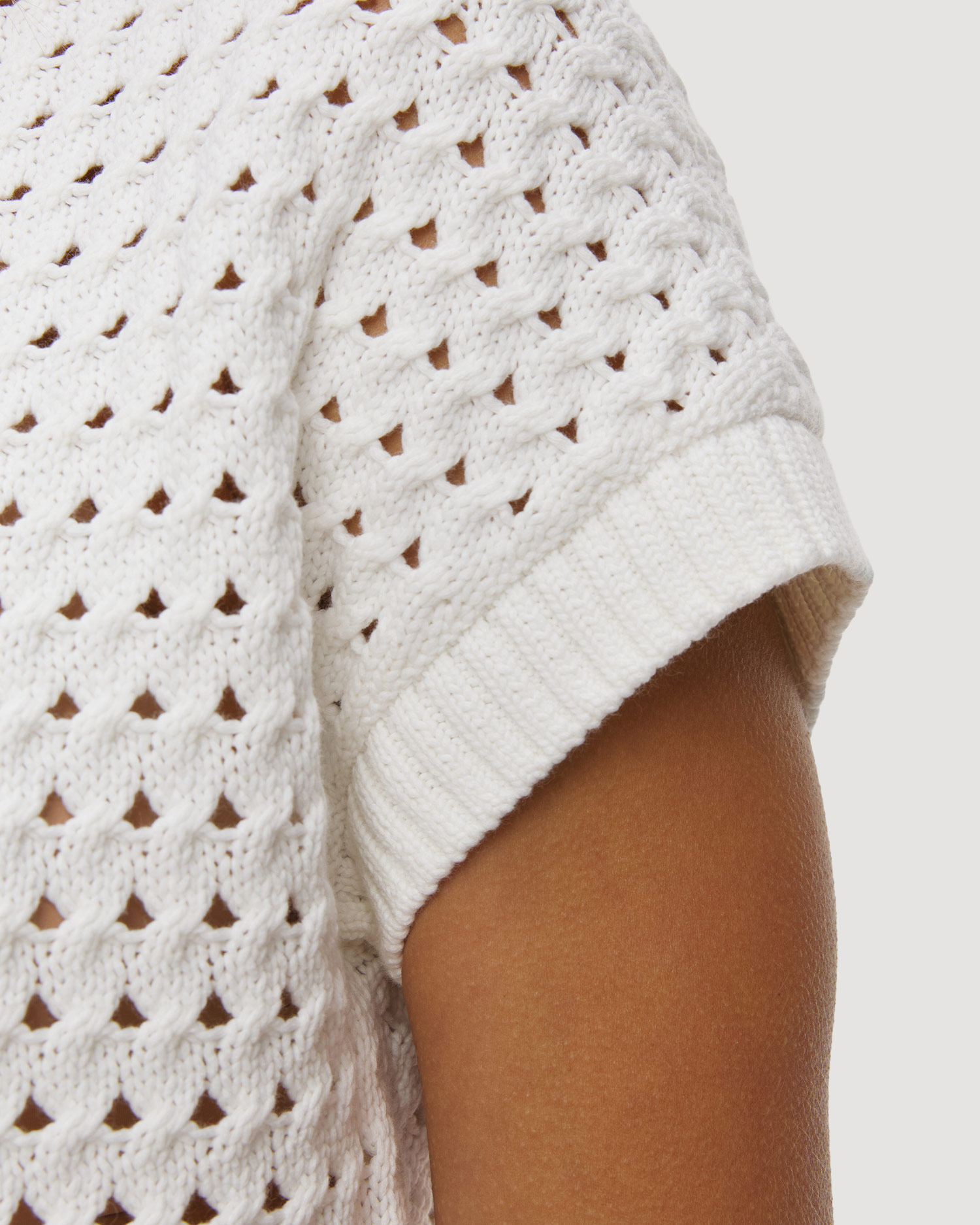 Dámsky sveter s krátkymi rukávmi Varley Denny Knit Top